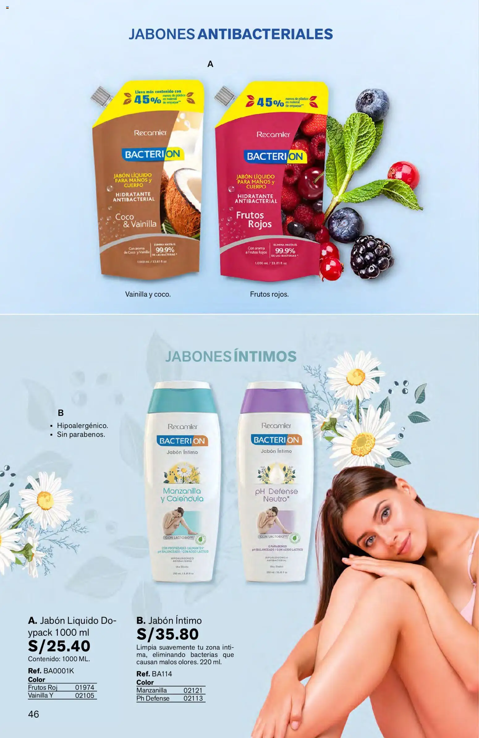 Catálogo Leonisa válido desde 04.06.2026 | Página: 46 | Productos: Jabón, Empaque