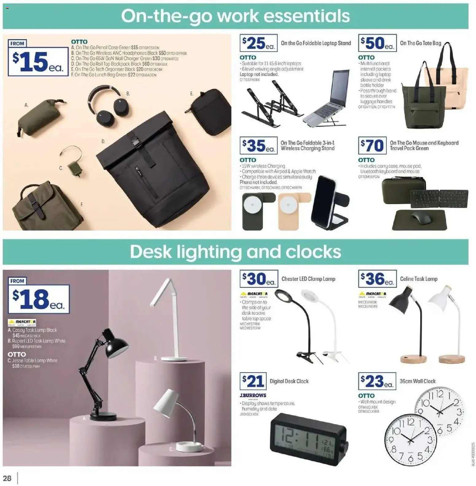 Officeworks catalogue - valid from 27.05.2026 | Page: 28 | Products: Date, Phone, Laptop, Bag