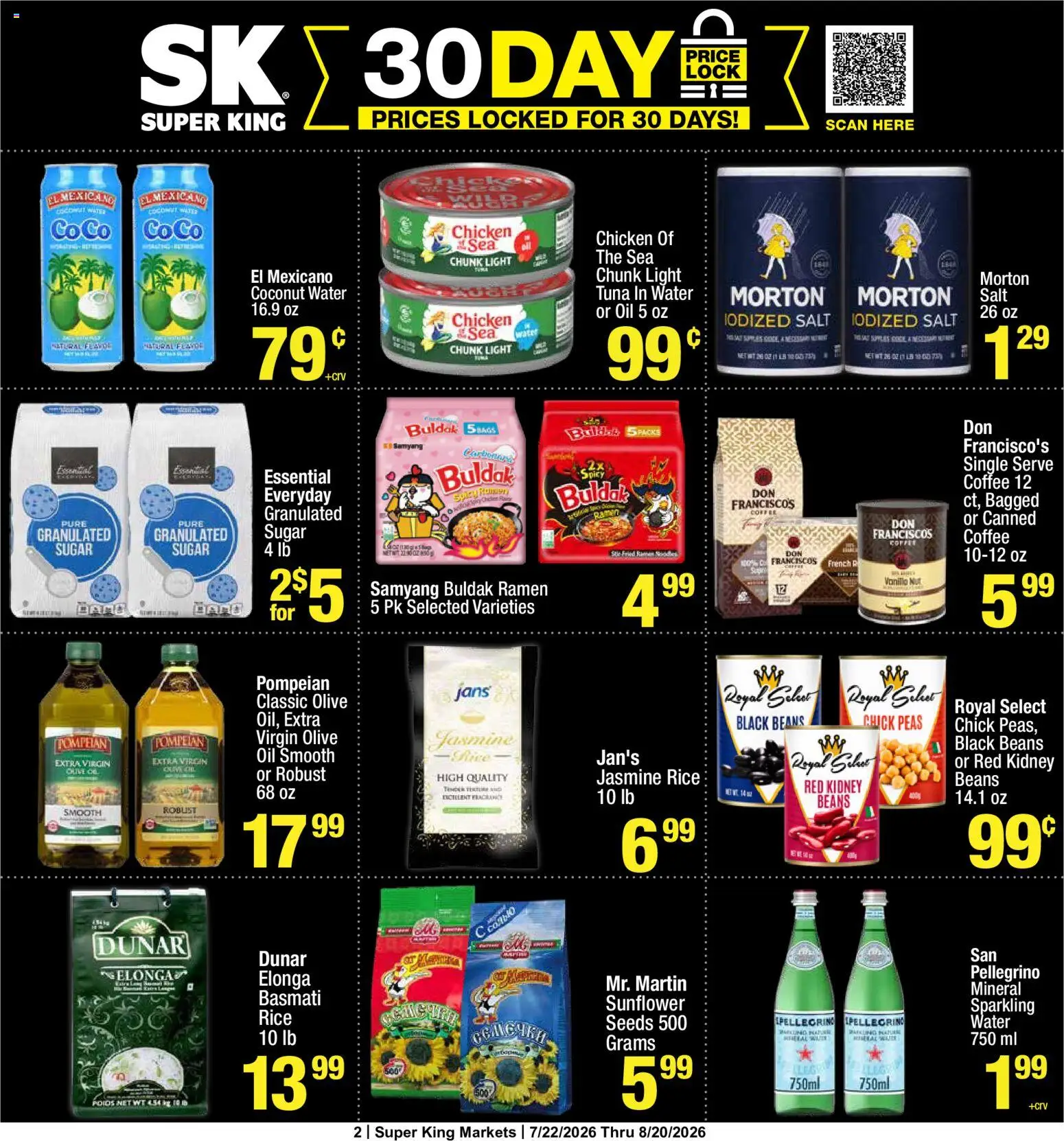 Super King Weekly Ad - valid from 07/22/2026 | Page: 2 | Products: Oil, Noodles, Water, Salt