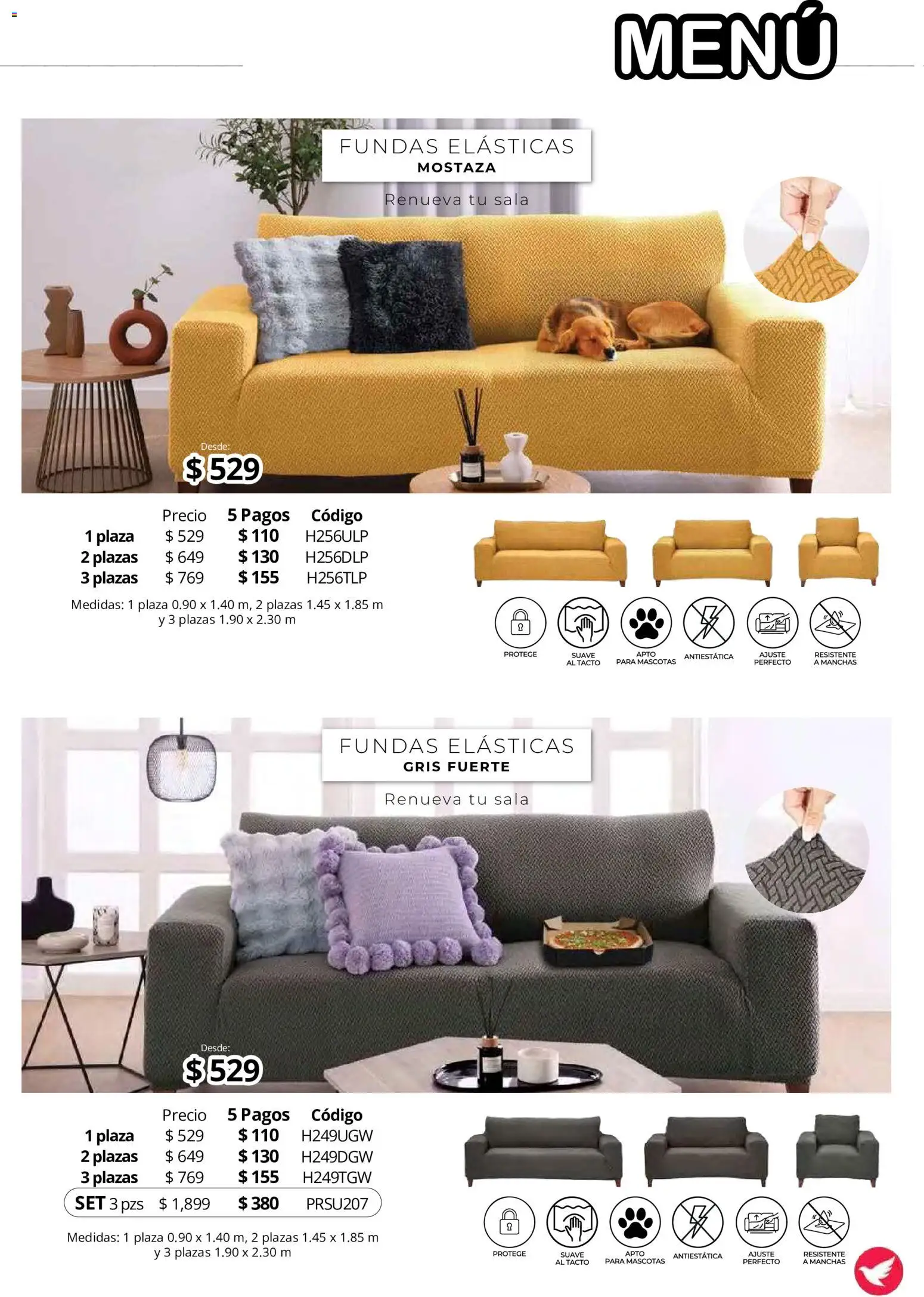 Nuevas ofertas de Colchas Concord válidas en toda la República Mexicana desde el 01/08/2026. ¡Encuentra las mejores ofertas en Colchas Concord catálogo! | Página: 190 | Productos: Mostaza
