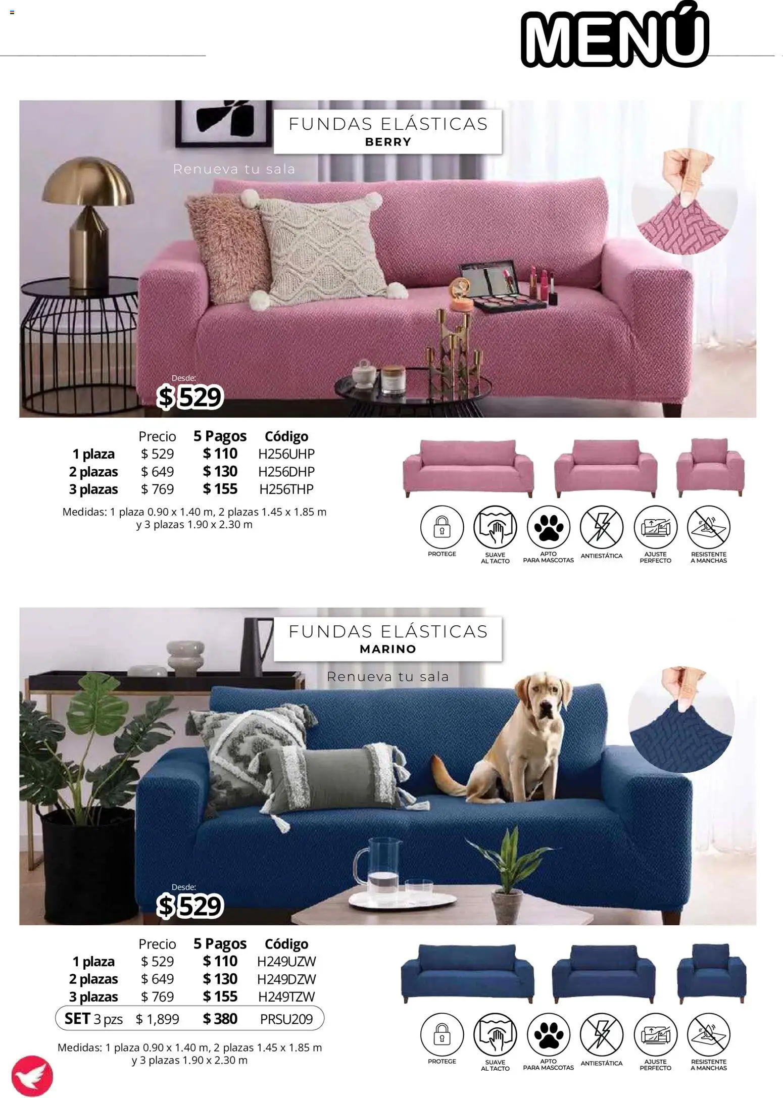 Nuevas ofertas de Colchas Concord válidas en toda la República Mexicana desde el 01/08/2026. ¡Encuentra las mejores ofertas en Colchas Concord catálogo! | Página: 190 | Productos: Mostaza, Sala