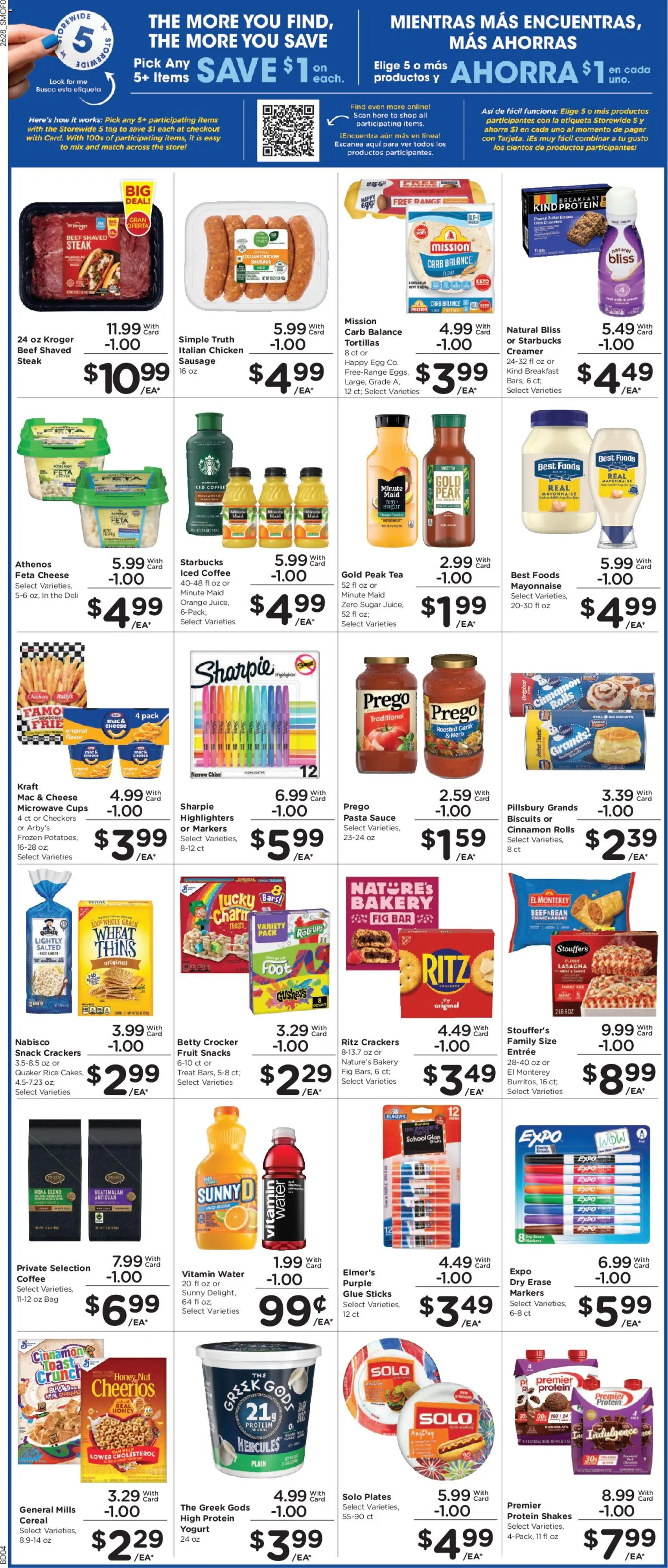 Smith's Weekly Ad - valid from 08/12/2026 | Page: 6 | Products: Bakery, Cheese, Microwave, Water