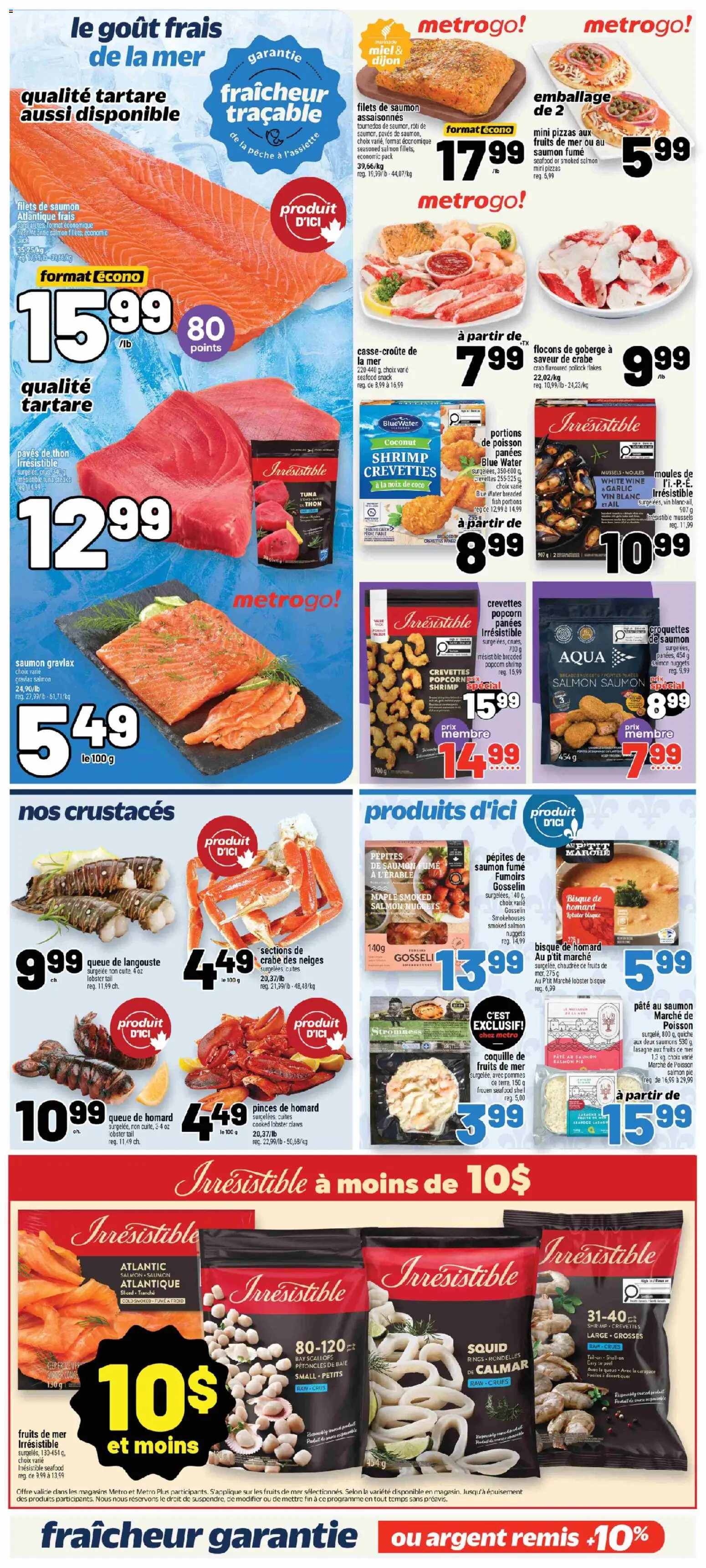 Metro flyer valid from Sep 24, 2026 | Page: 12 | Products: Salmon, Smoked salmon, Popcorn, Garlic