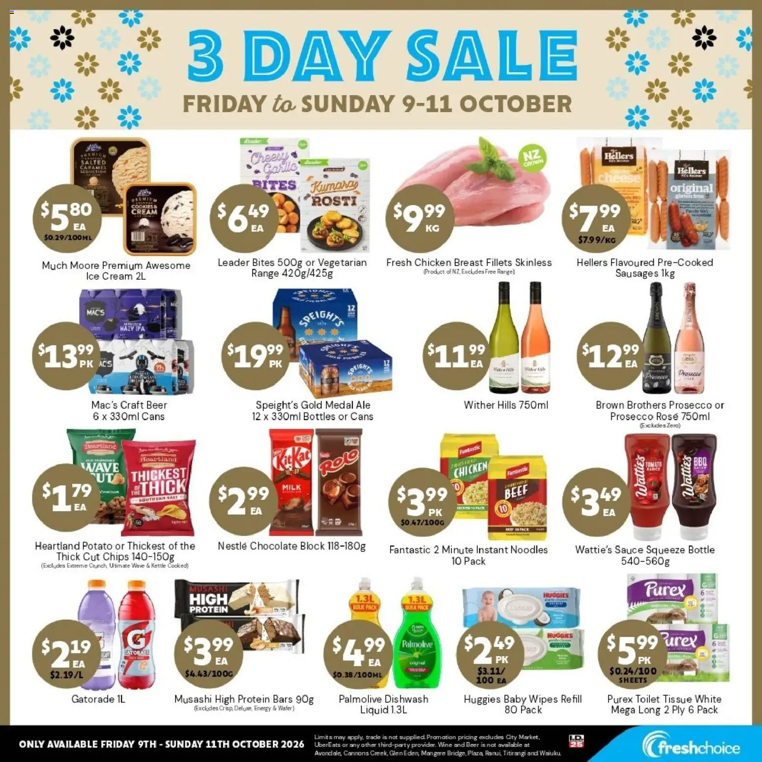 Freshchoice Friday, October 9 Price Drop