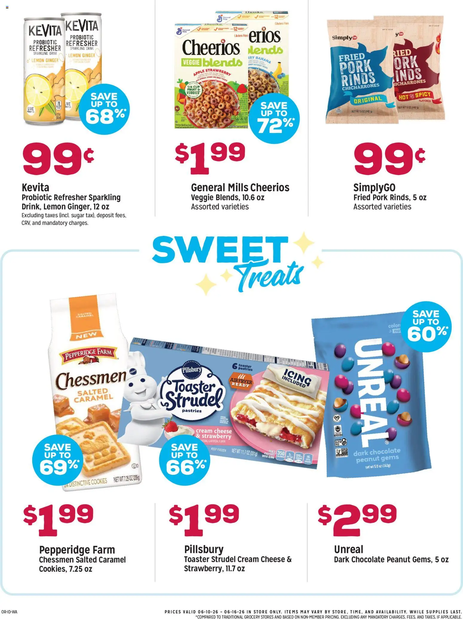Grocery Outlet Weekly Ad - ID - valid from 10.06.2026 | Page: 3 | Products: Toaster, Cheese, Chocolate, Lemon