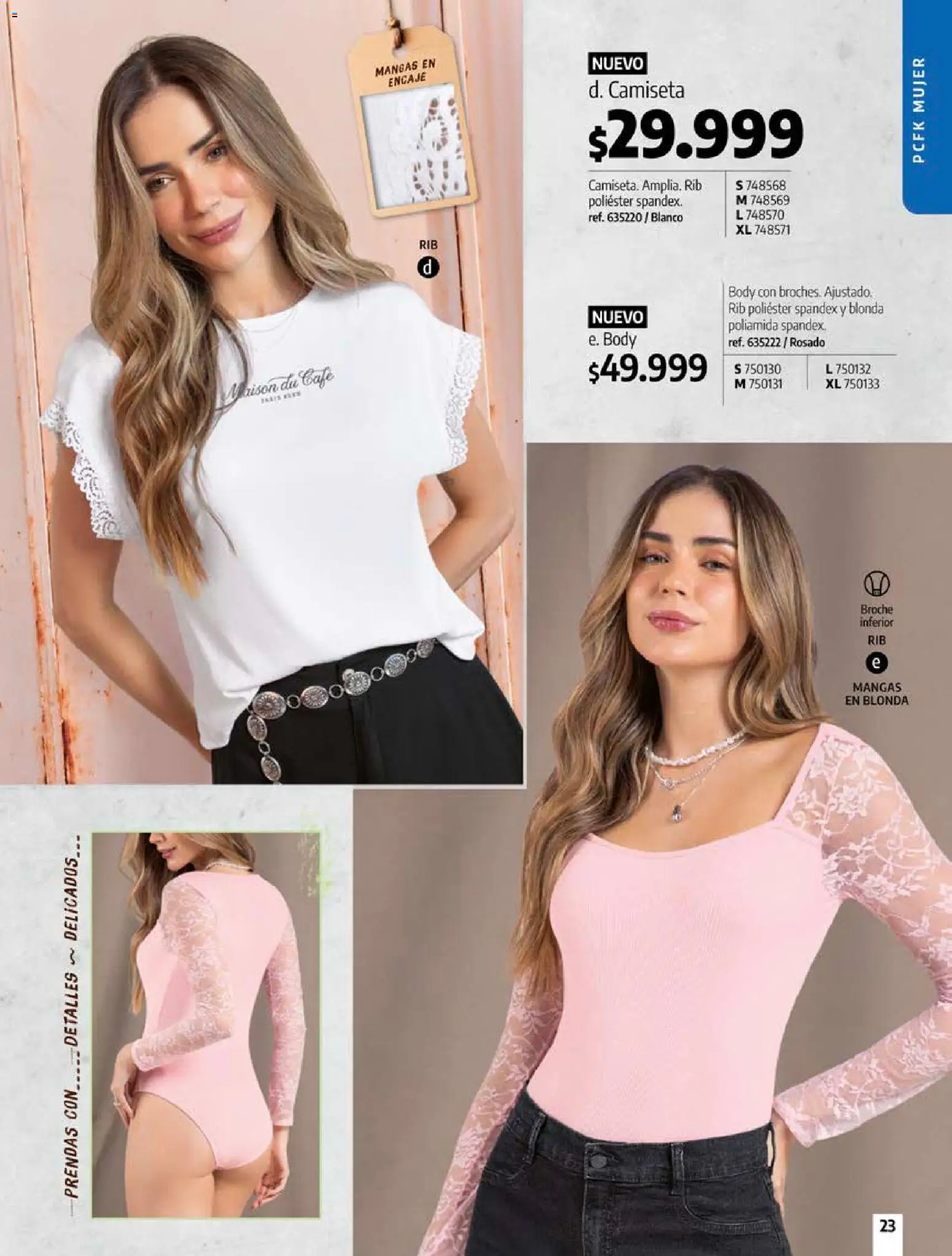Pacifika revista - valida desde el 12/07/2026 | Página: 23 | Productos: Body, Camiseta, Café