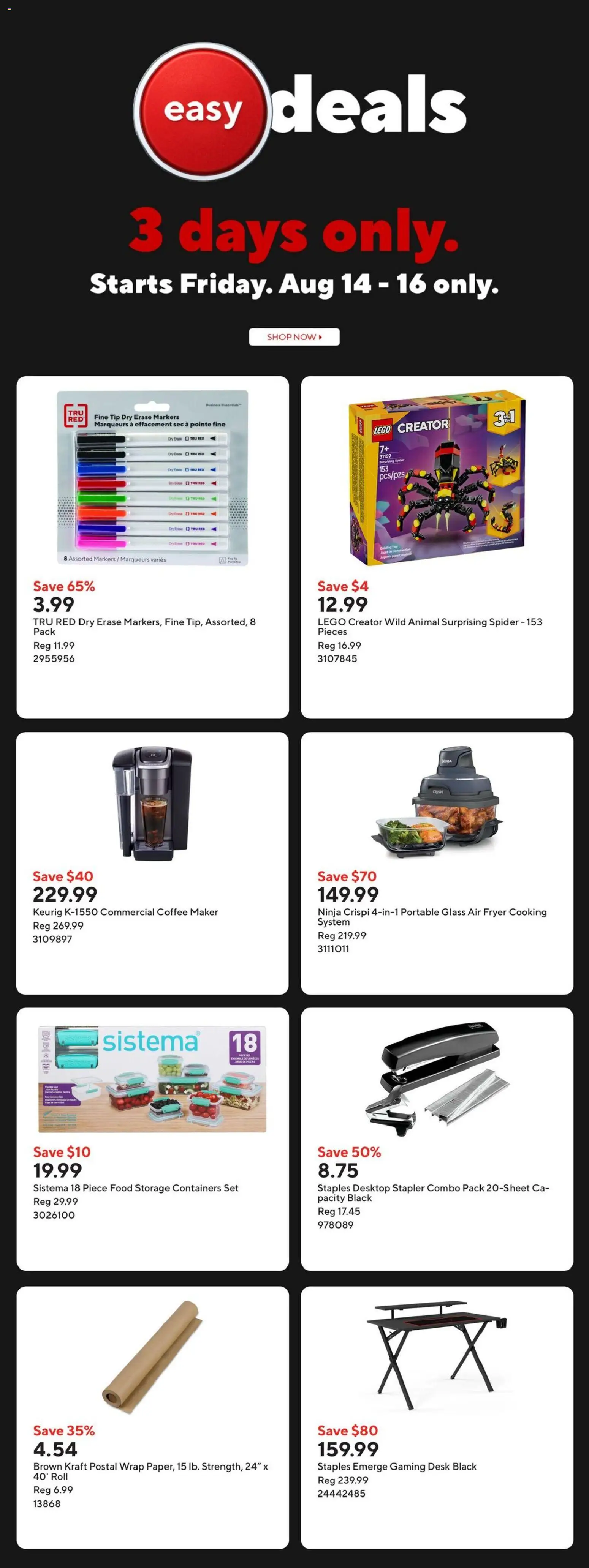 Staples flyer valid from Aug 14, 2026 | Page: 2