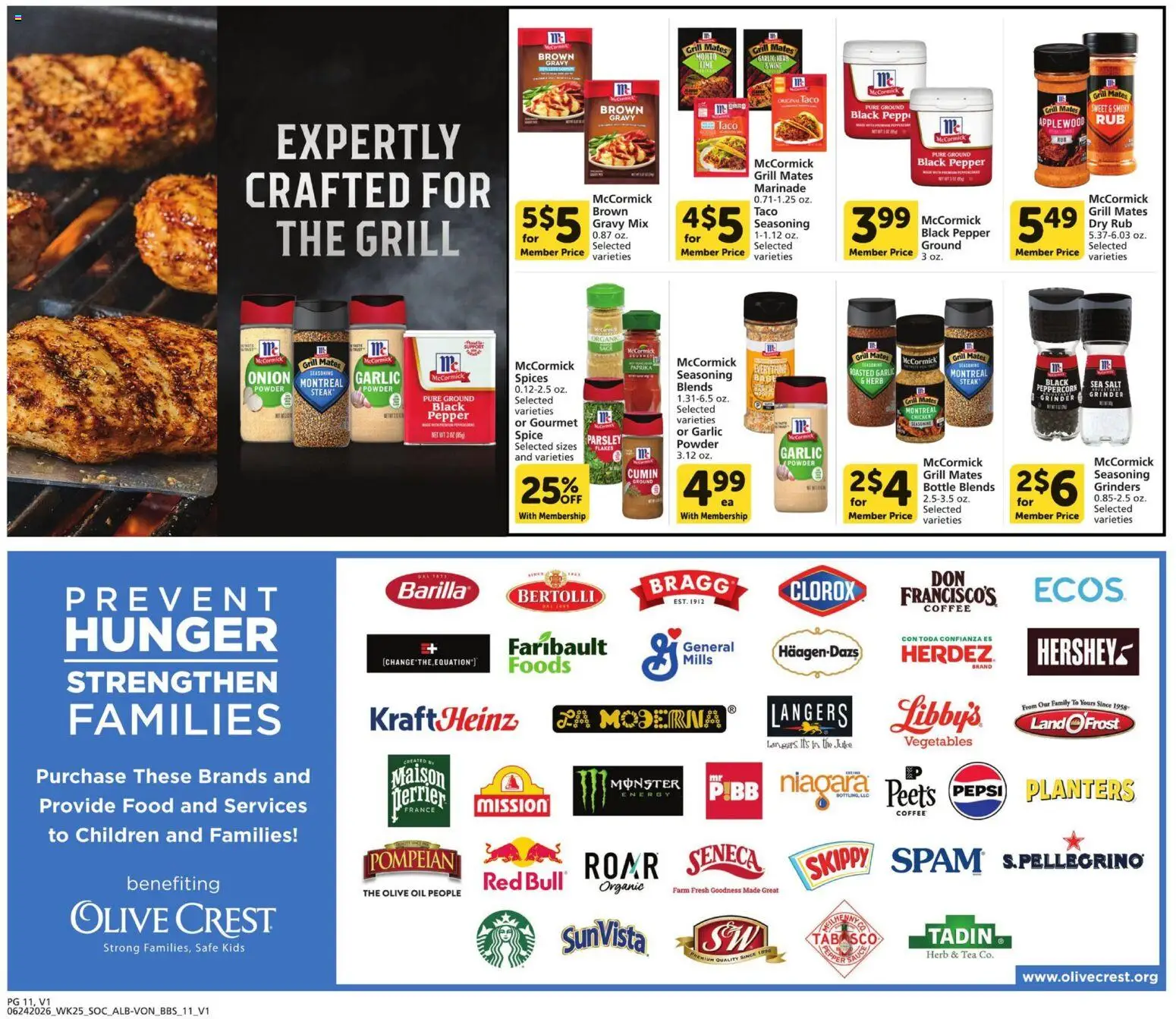 Vons Big Book of Savings - valid from 06/24/2026 | Page: 11 | Products: Oil, Juice, Spices, Garlic