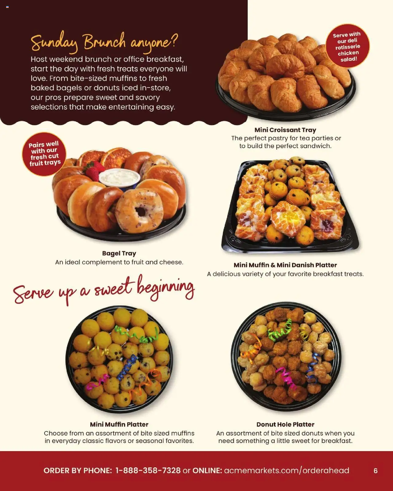 Acme Entertaining Guide - valid from 10/03/2025 | Page: 7 | Products: Croissant, Tea, Fruit, Donut