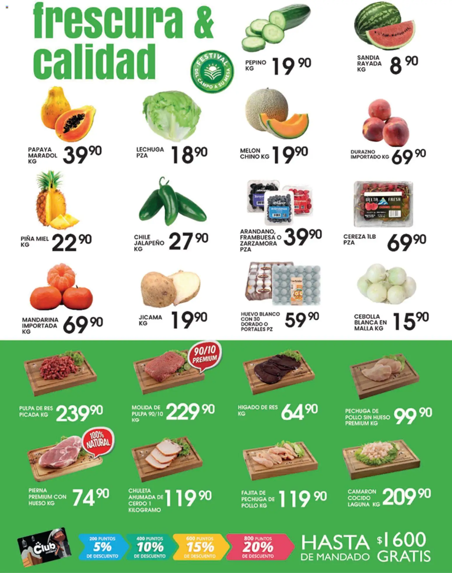 Nuevas ofertas de Alsuper válidas en toda la República Mexicana desde el 26.05.2026. ¡Encuentra las mejores ofertas en Alsuper folleto Zacatecas! | Página: 2 | Productos: Melón, Lechuga, Cerdo, Piña