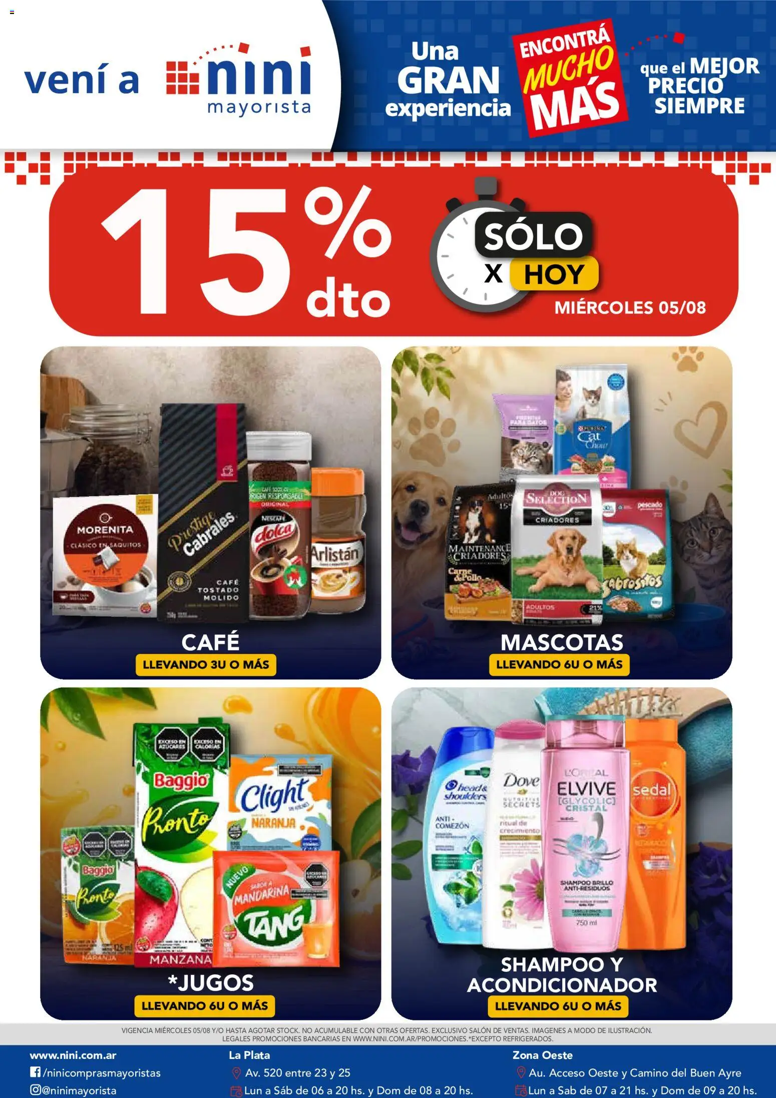 NINI Mayorista ofertas │ válido desde el 05/08/2026 | Página: 1 | Productos: Acondicionador, Brillo, Manzana, Café