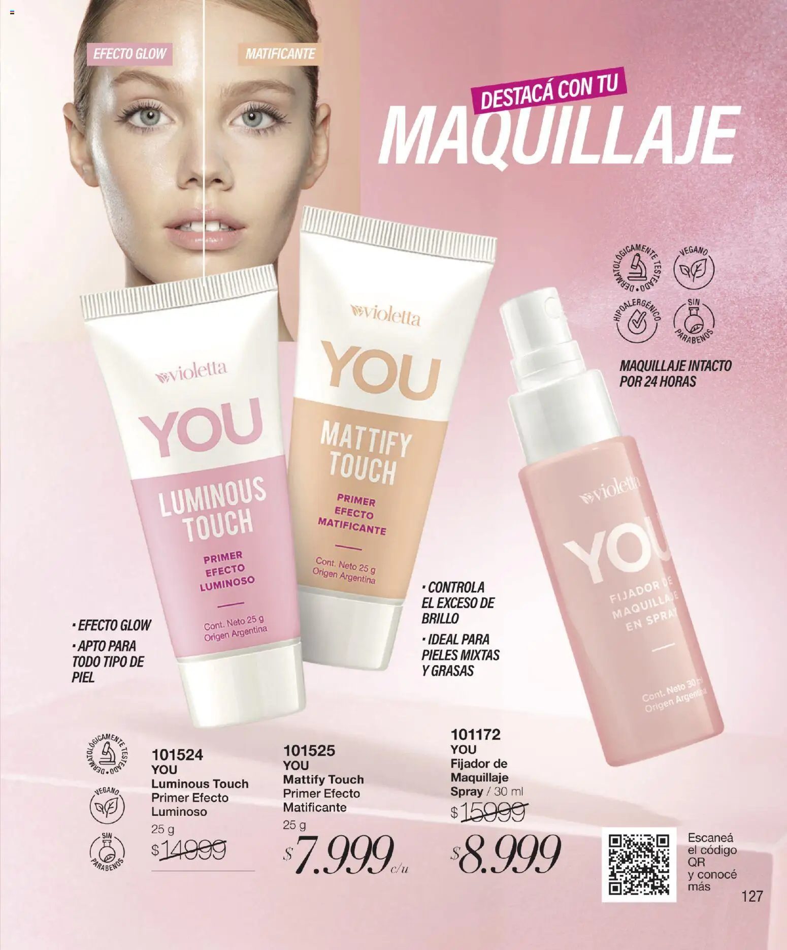 Violetta - Violetta Cosméticos │ válido desde el 30/03/2026 | Página: 127 | Productos: Maquillaje, Fijador, Brillo