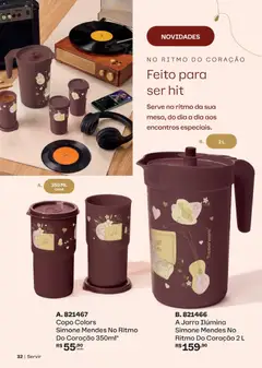 Tupperware catálogo Vitrine 07 - Pré-Visualização do folheto da loja Tupperware, válido de 01/07/2026 | Página: 32 | Produtos: Jarra