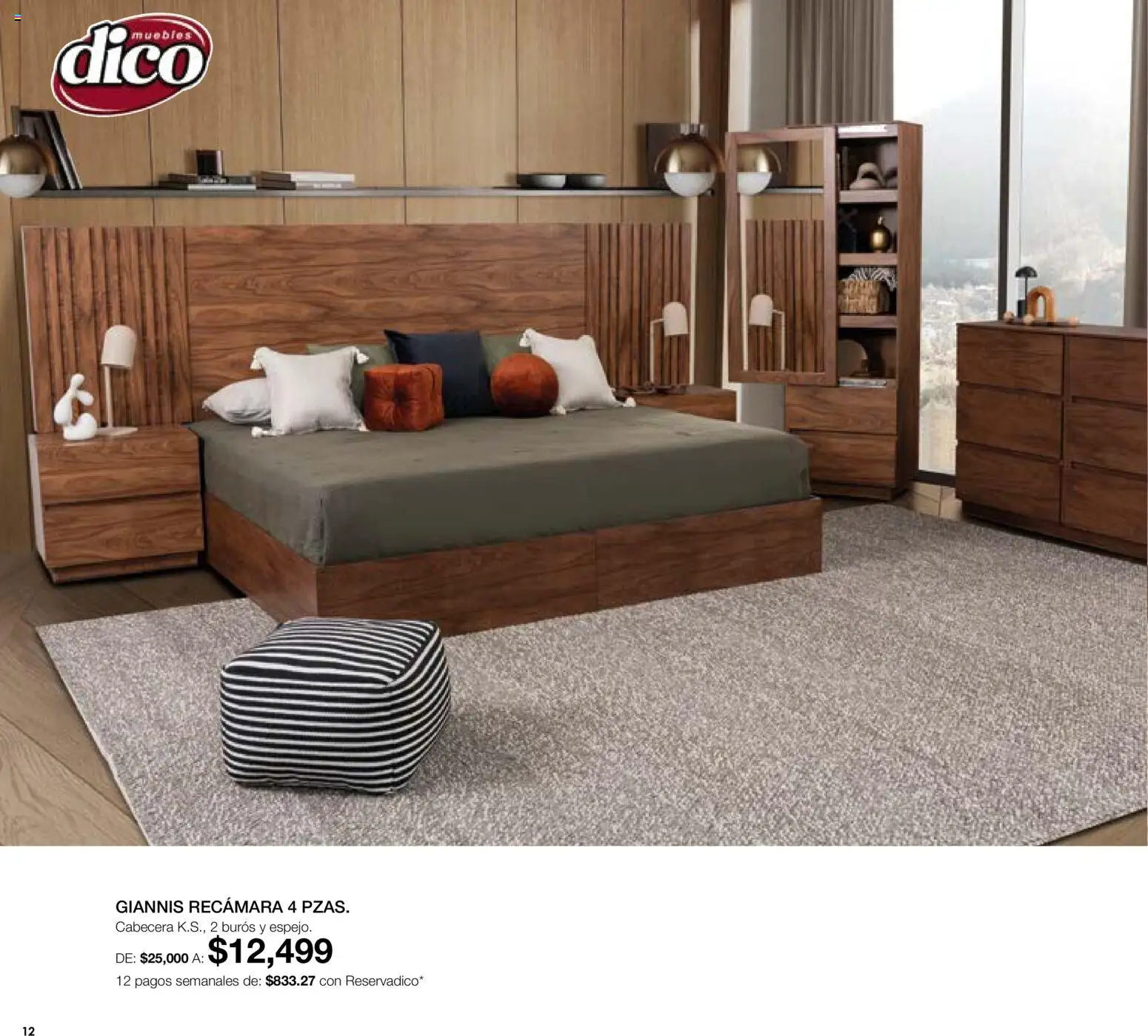 Nuevas ofertas de Muebles Dico válidas en toda la República Mexicana desde el 01/08/2026. ¡Encuentra las mejores ofertas en Muebles Dico catálogo! | Página: 12 | Productos: Cabecera