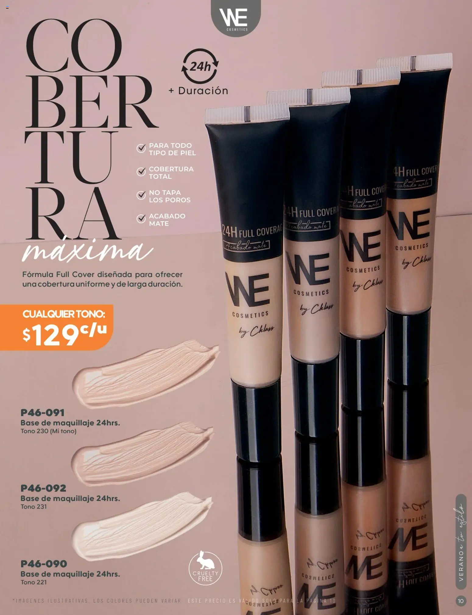 Nuevas ofertas de Cklass válidas en toda la República Mexicana desde el 02/07/2026. ¡Encuentra las mejores ofertas en Cklass catálogo Verano WE & Home! | Página: 11 | Productos: Base de maquillaje, Mate, Maquillaje