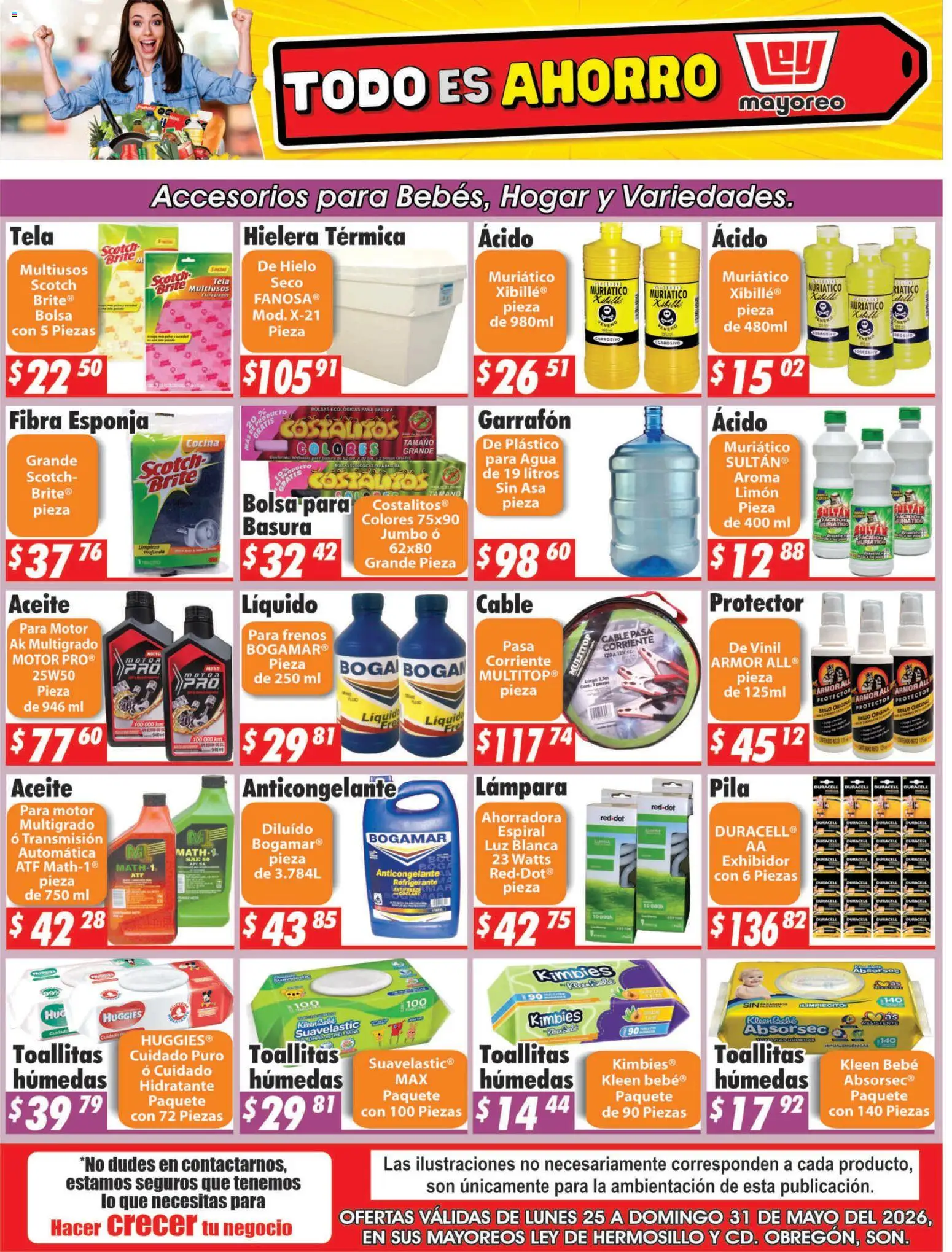 Nuevas ofertas de Casa Ley válidas en toda la República Mexicana desde el 25.05.2026. ¡Encuentra las mejores ofertas en Casa Ley folleto Hermosillo! | Página: 1