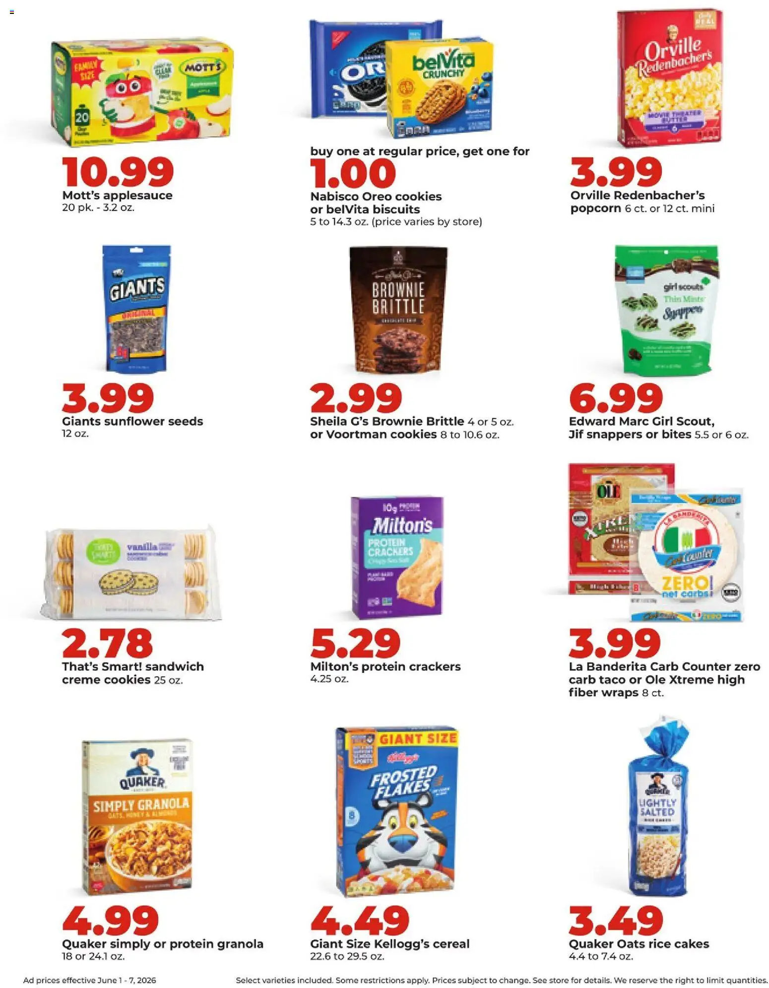 HyVee Weekly Ad - valid from 01.06.2026 | Page: 19 | Products: Rice, Cookies, Flakes