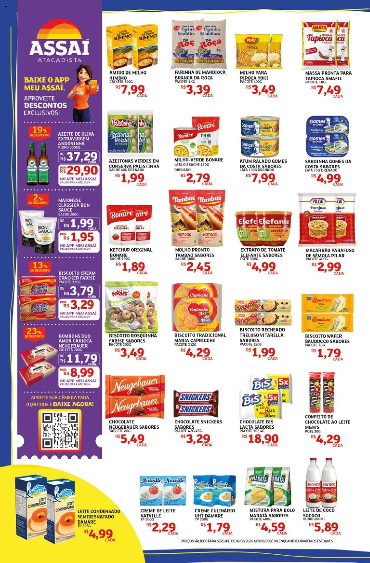Assaí Atacadista Folheto - válido de 07/08/2026 | Página: 2 | Produtos: Sardinhas, Macarrão, Atum, Leite condensado