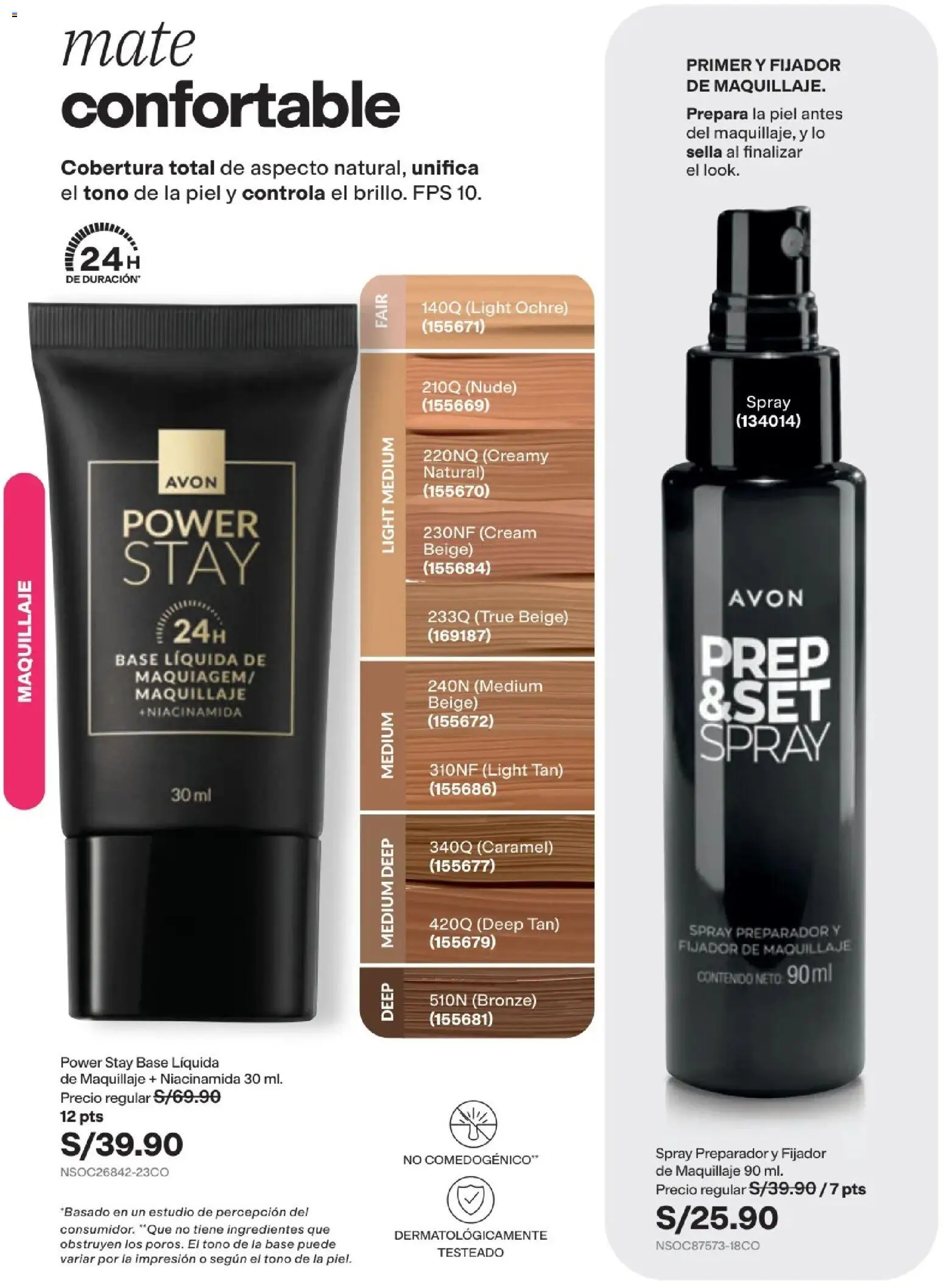 Catálogo Avon válido desde 15/09/2026 | Página: 31 | Productos: Ingredientes, Maquillaje
