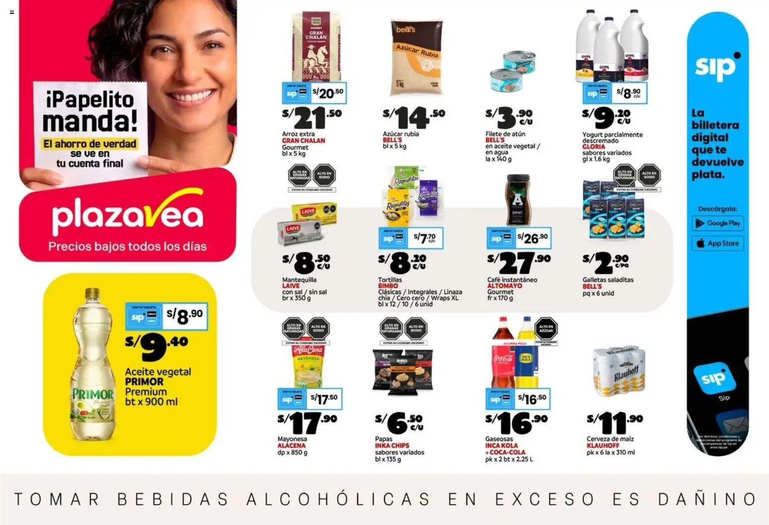 Catálogo Plaza Vea válido desde 18/09/2026 | Página: 1 | Productos: Filete de atún, Aceite vegetal, Filete, Azúcar