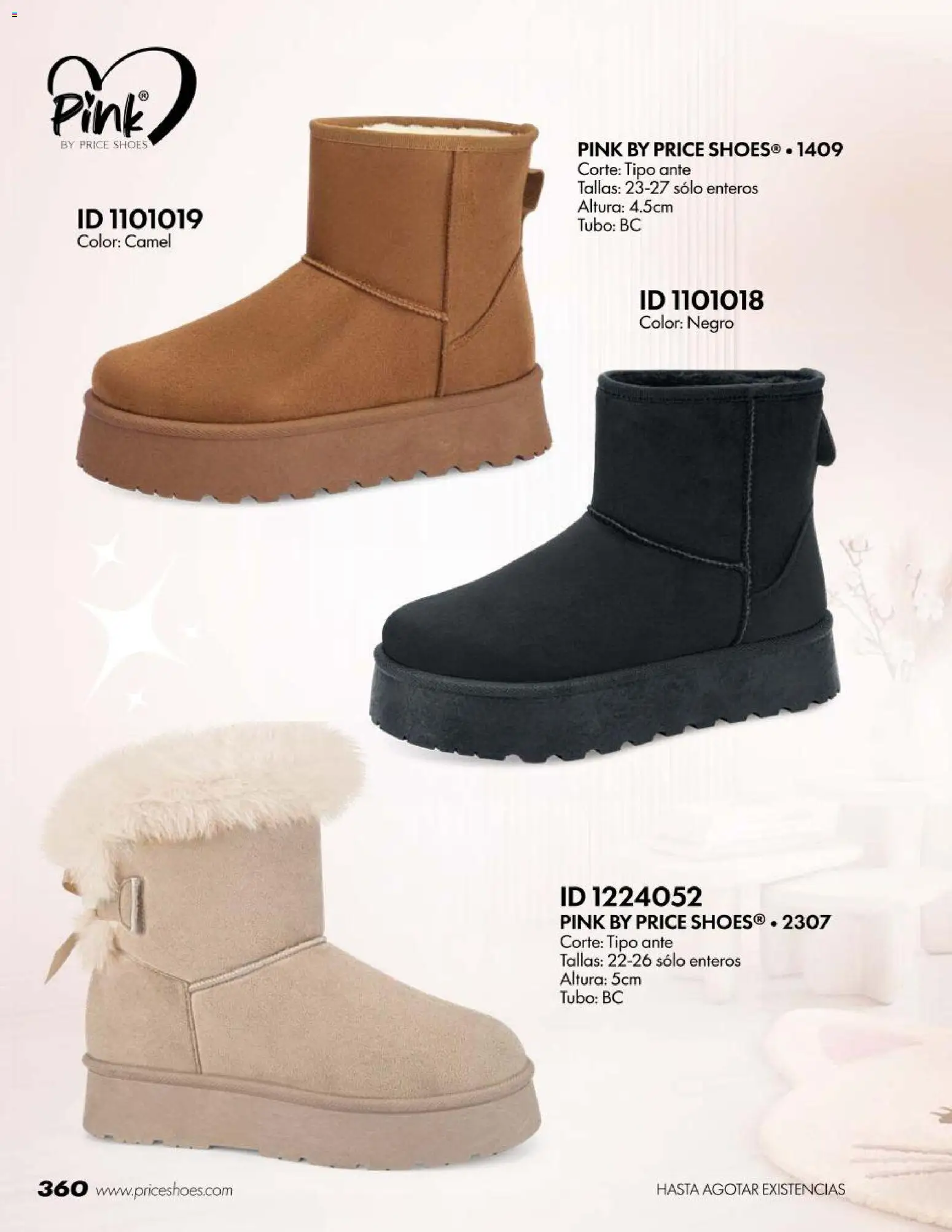 Nuevas ofertas de Price Shoes válidas en toda la República Mexicana desde el 18/07/2026. ¡Encuentra las mejores ofertas en Price Shoes catálogo Botas! | Página: 360