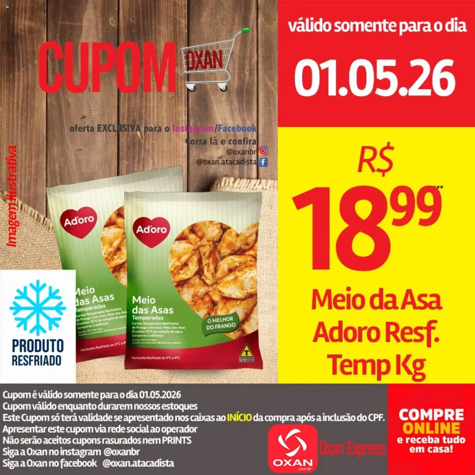 Oxan Atacadista Folheto - válido de 01.05.2026 | Página: 8 | Produtos: Frango
