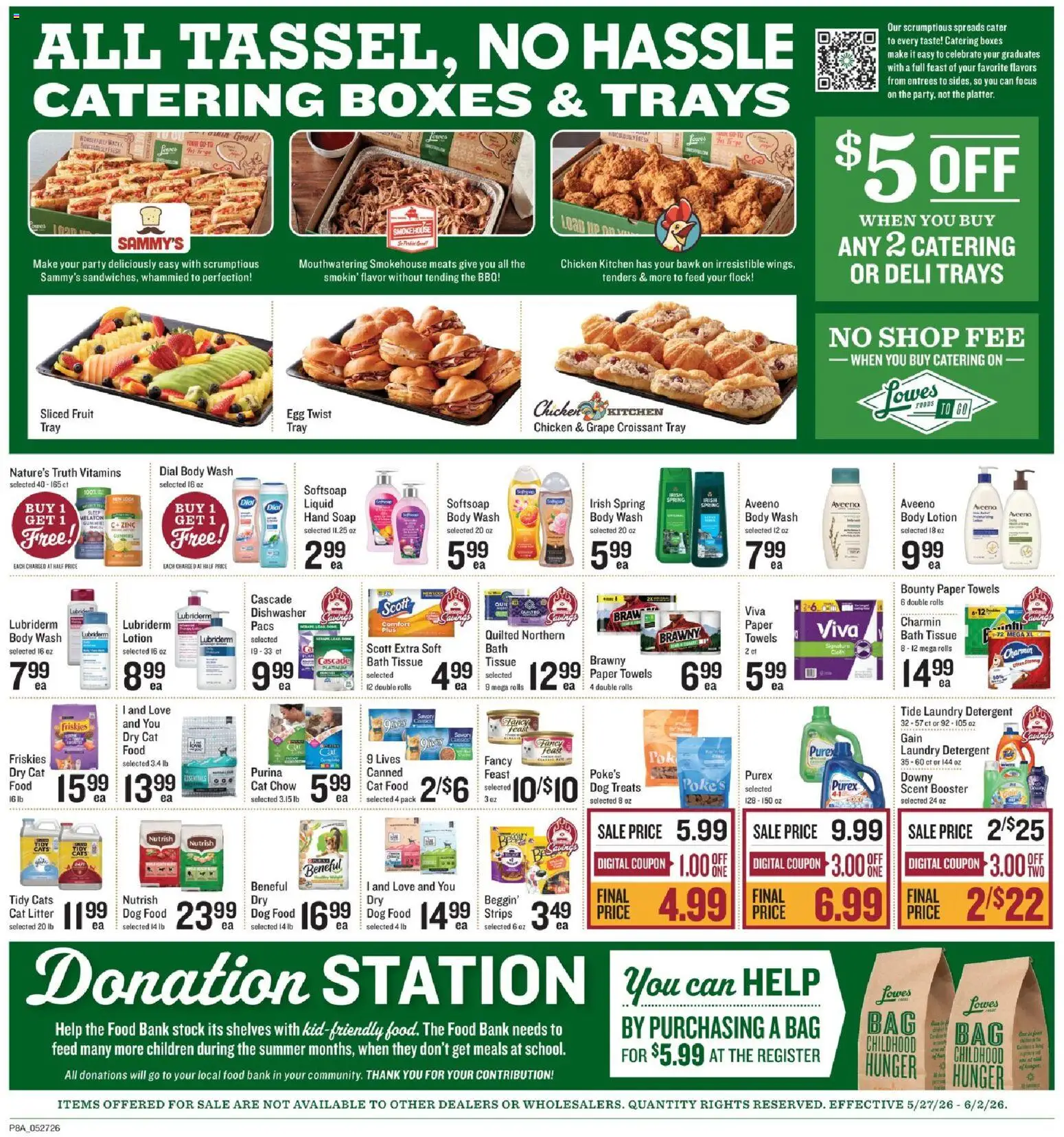 Lowes Foods Weekly Ad - valid from 27.05.2026 | Page: 11 | Products: Zinc, Bath, Cat Litter, Bag