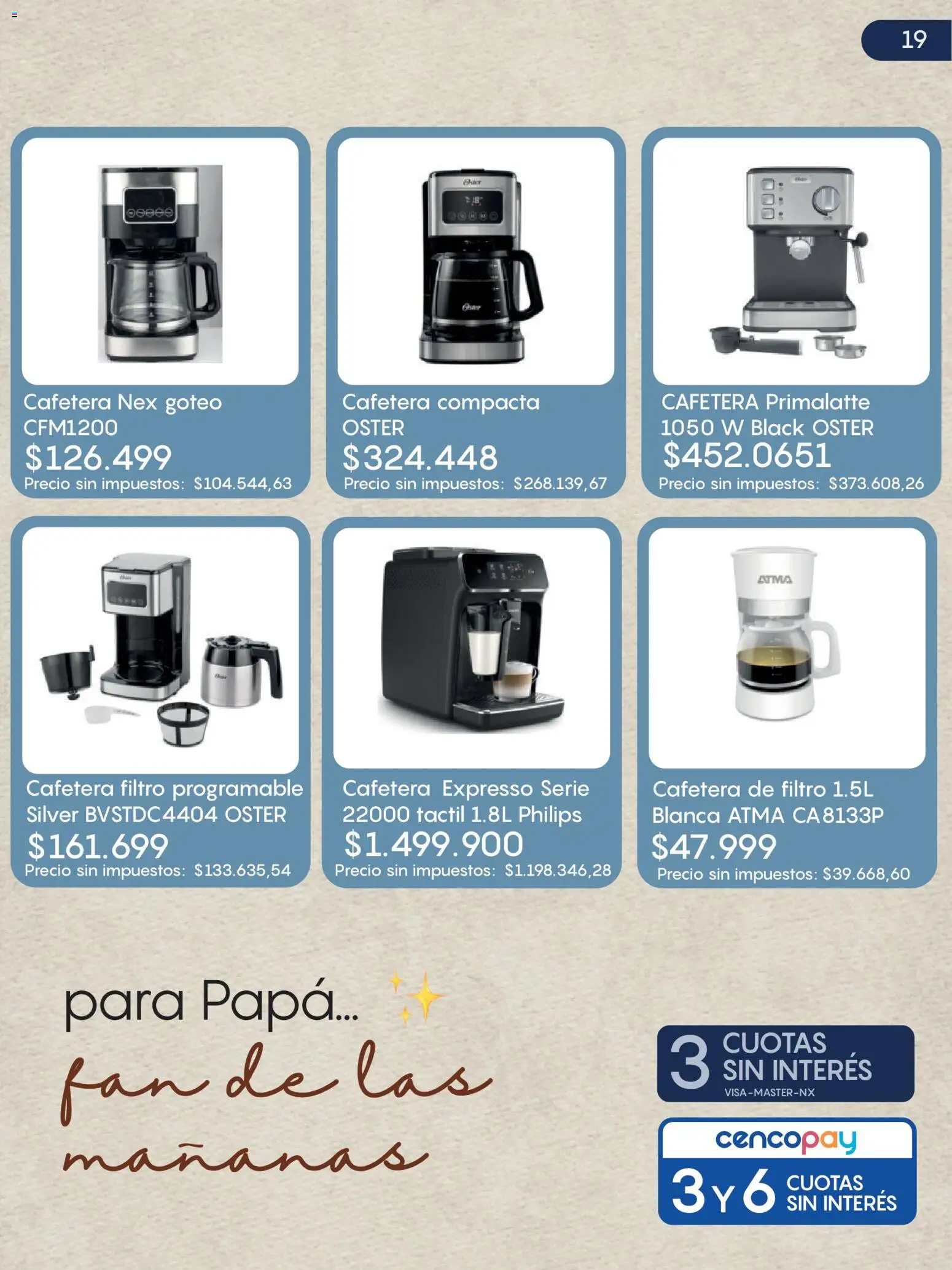 Jumbo - Especial Día del Padre - Hogar y mucho más │ válido desde el 09.06.2026 | Página: 22 | Productos: Cafetera, Papa