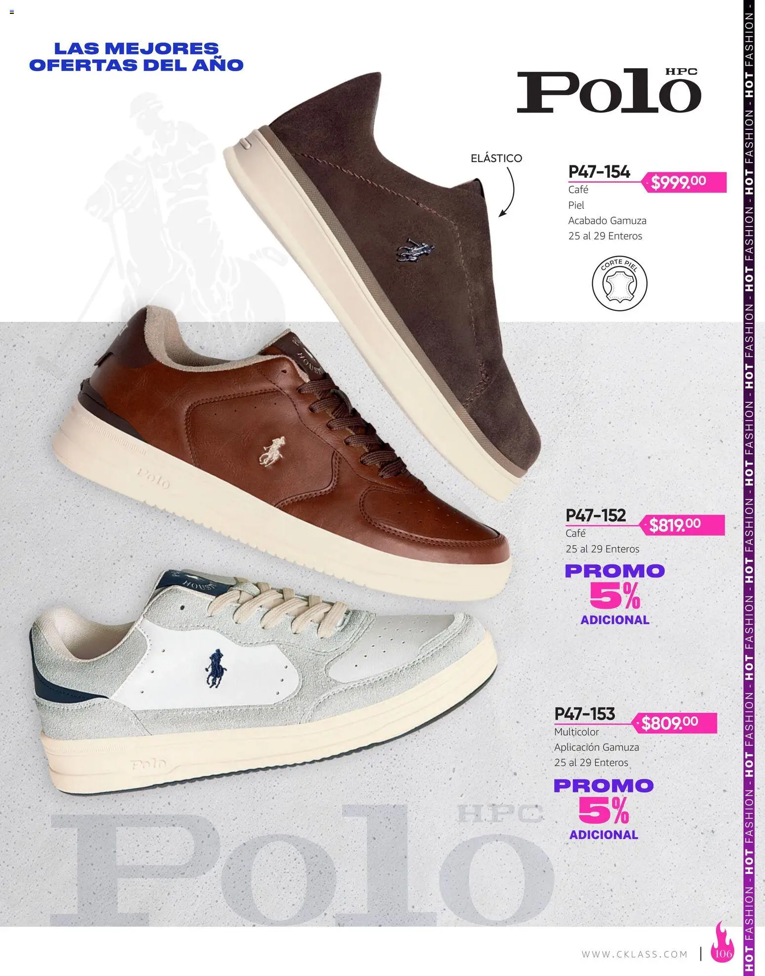 Nuevas ofertas de Cklass válidas en toda la República Mexicana desde el 03/08/2026. ¡Encuentra las mejores ofertas en Cklass catálogo Hot Fashion Ropa! | Página: 188 | Productos: Café, Gamuza