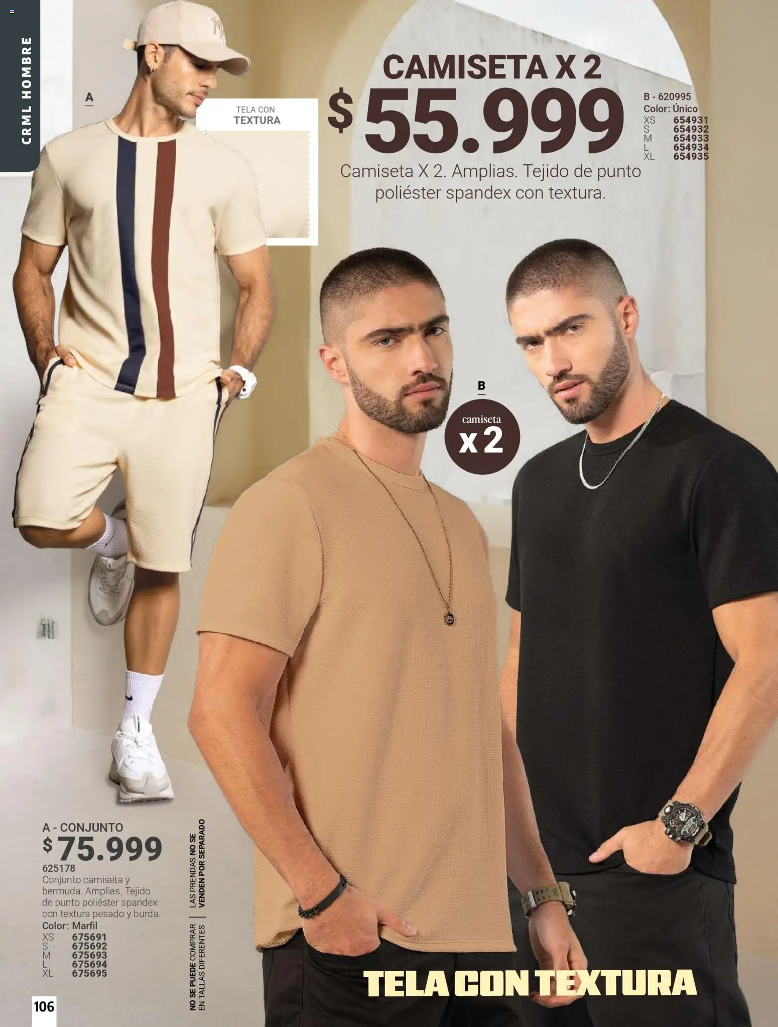 Carmel revista - valida desde el 01/04/2026 | Página: 106 | Productos: Camiseta, Conjunto
