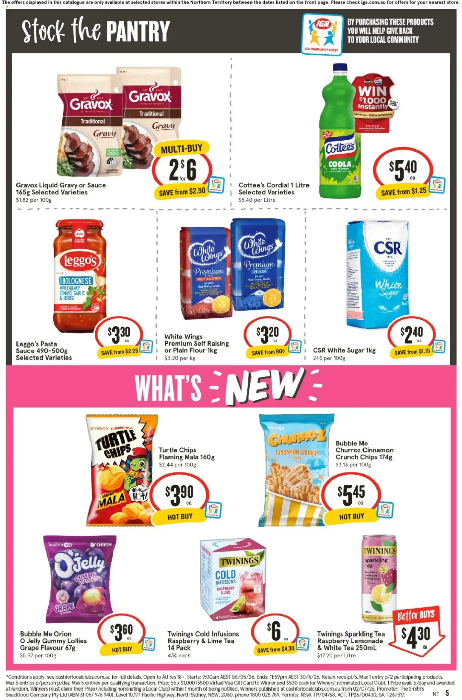 IGA catalogue - valid from 10.06.2026 | Page: 6 | Products: Chips, Sugar, Lime, Phone