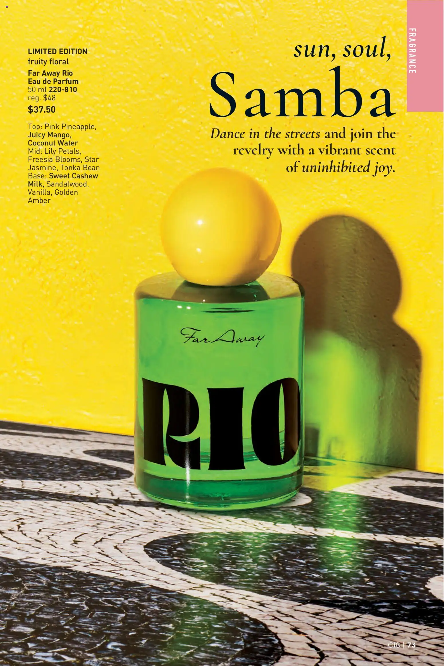 Avon flyer valid from Aug 27, 2026 | Page: 73 | Products: Coconut, Mango, Fragrance, Cashew
