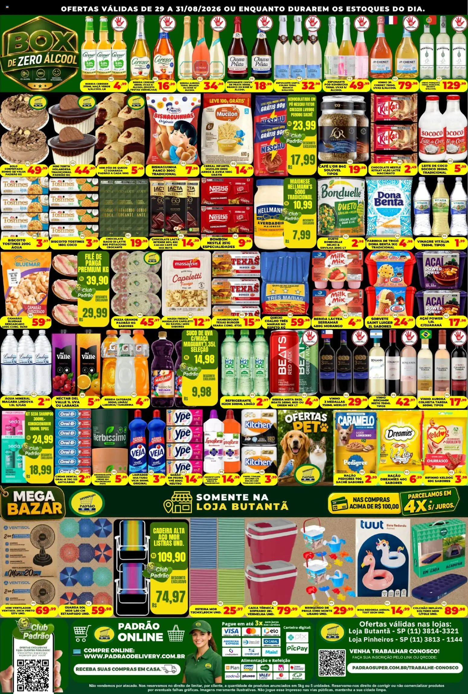 Supermercado Padrão Folheto - válido de 29/08/2026 | Página: 2 | Produtos: Shampoo, Farinha de trigo, Sonho, Uva