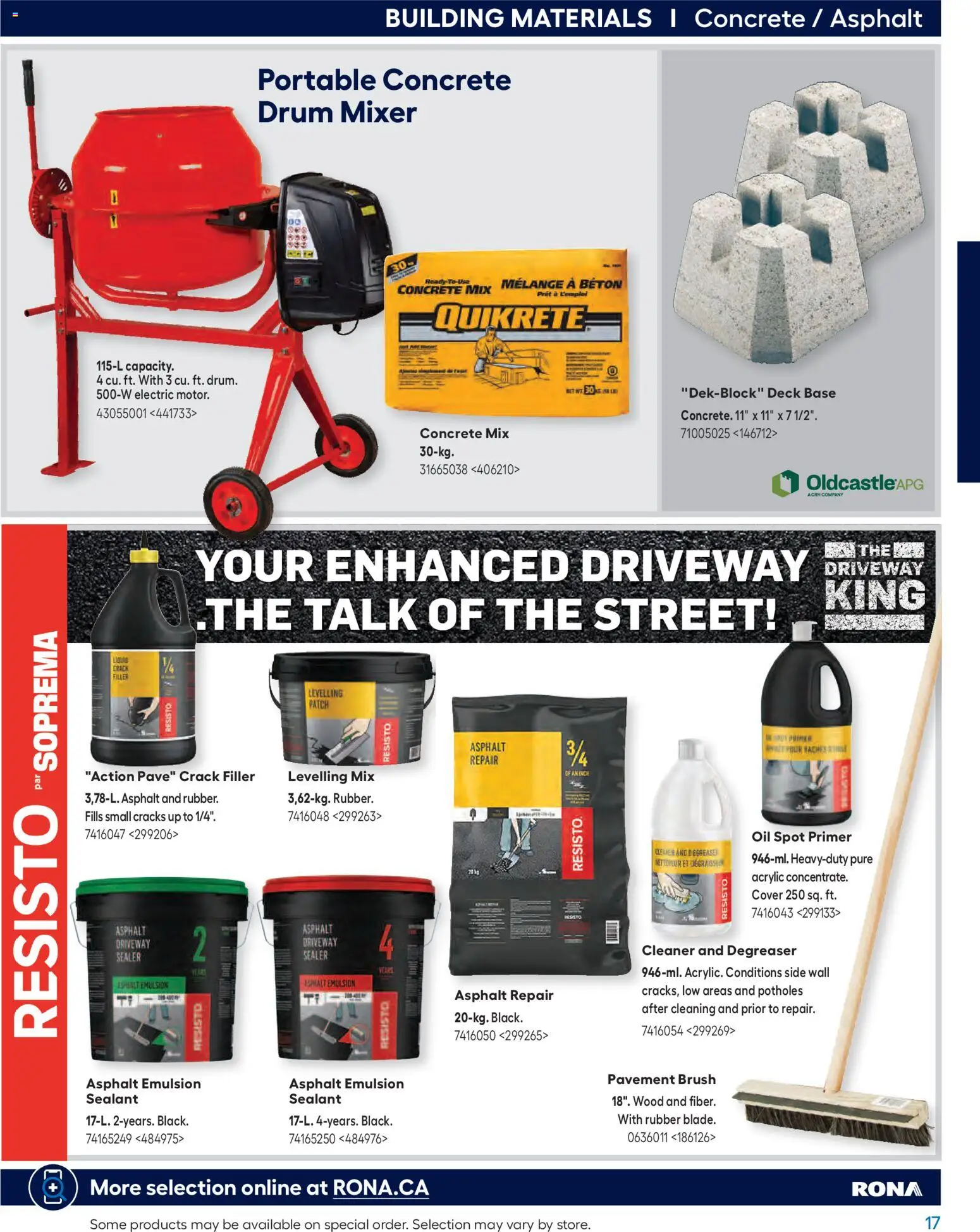 Rona flyer valid from Feb 26, 2026 | Page: 17 | Products: Mixer, Brush, Oil