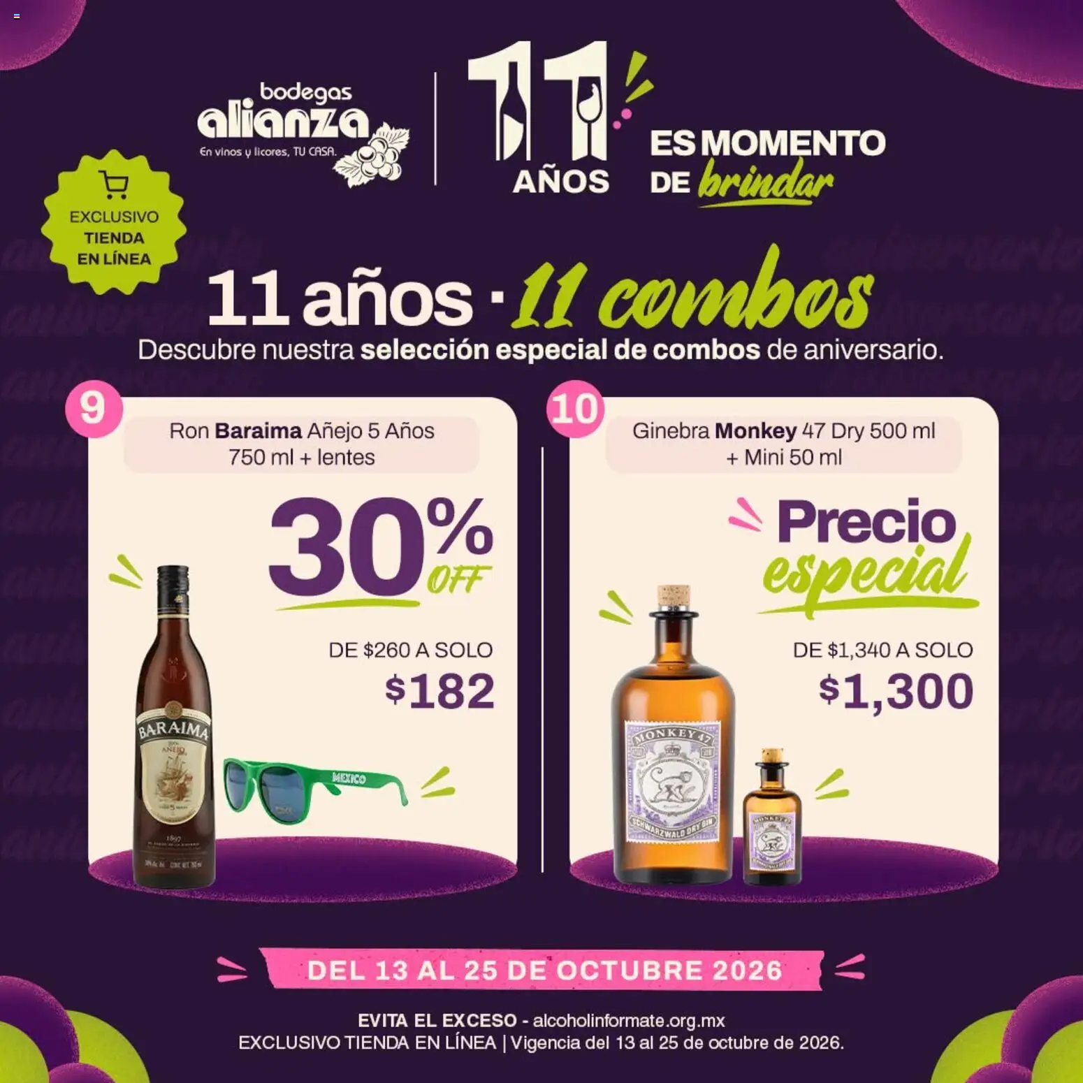 Nuevas ofertas de Bodegas Alianza válidas en toda la República Mexicana desde el 13/10/2026. ¡Encuentra las mejores ofertas en Bodegas Alianza catálogo 11 años 11 combos! | Página: 5