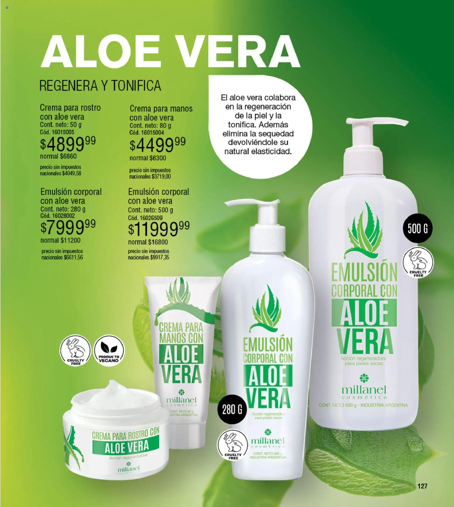Millanel - Catálogo │ válido desde el 27.04.2026 | Página: 127 | Productos: Emulsión, Crema