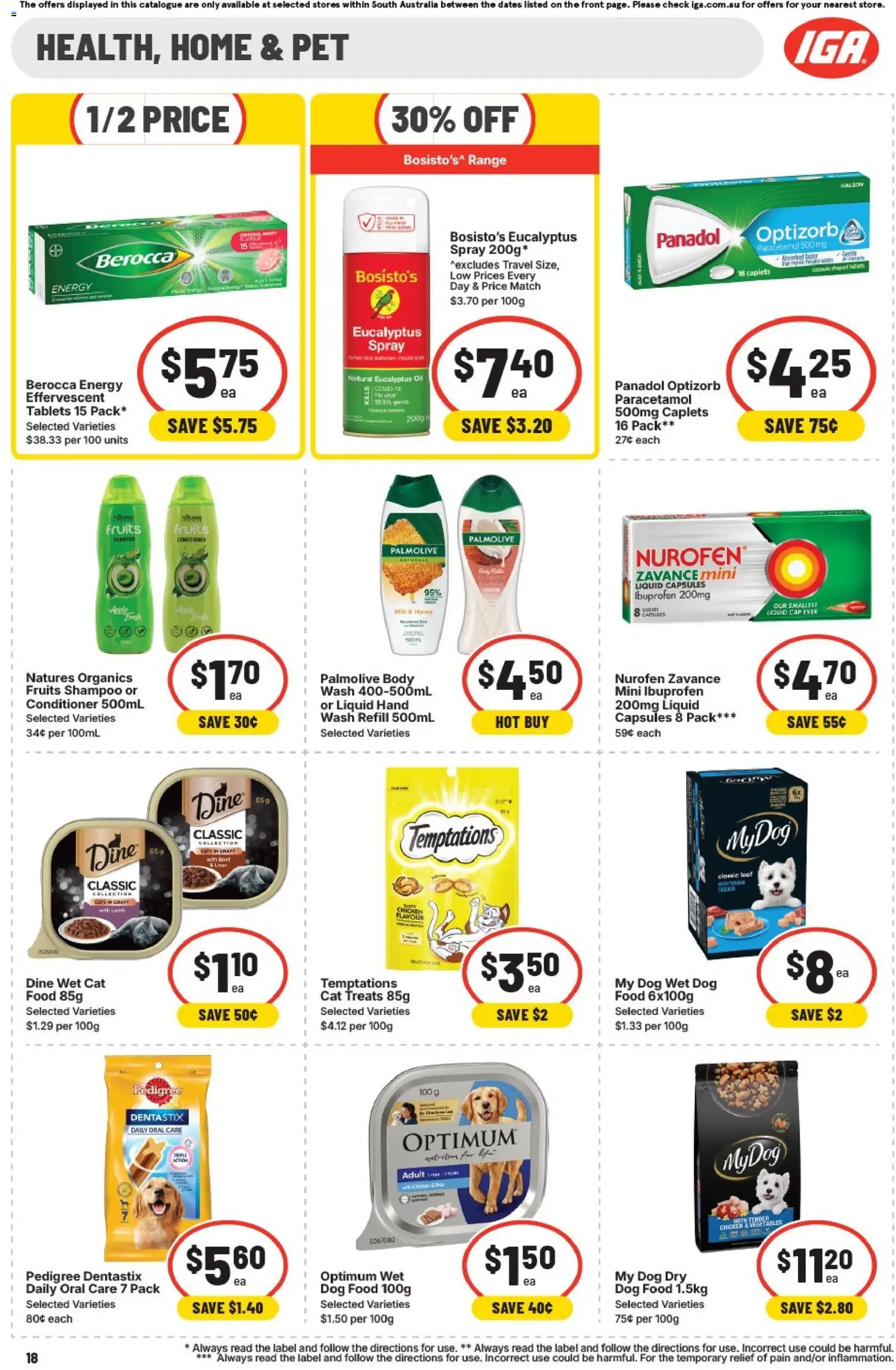 IGA catalogue - valid from 22/07/2026 | Page: 14 | Products: Shampoo, Conditioner, Oil, Vegetables