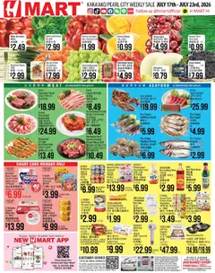 Preview of Hmart weekly ads valid from 07/17/2026 | Page: 1 | Products: Plum, Chips, Mango, Dryer