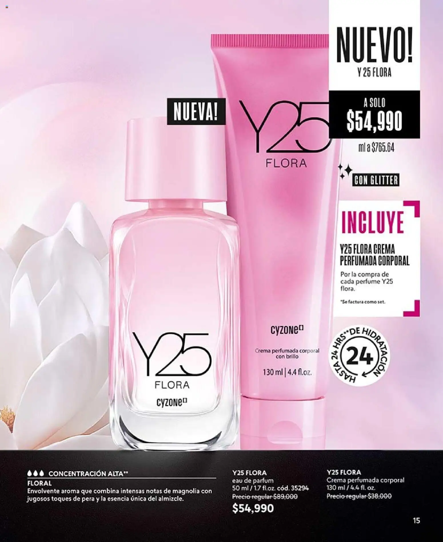 CyZone revista - valida desde el 17/08/2026 | Página: 15 | Productos: Crema, Glitter, Perfume, Pera