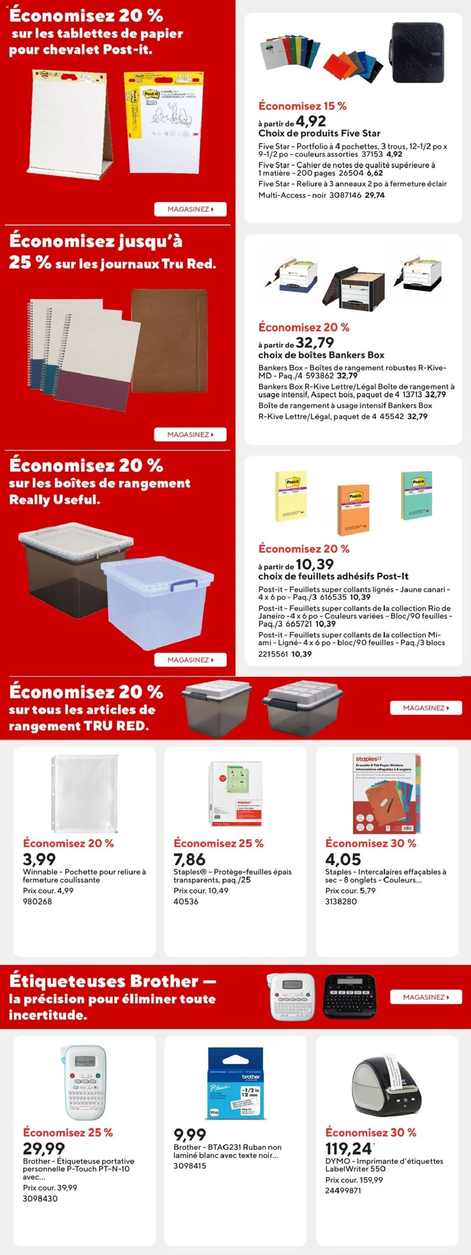Staples flyer valid from Sep 18, 2026 | Page: 15 | Products: Box