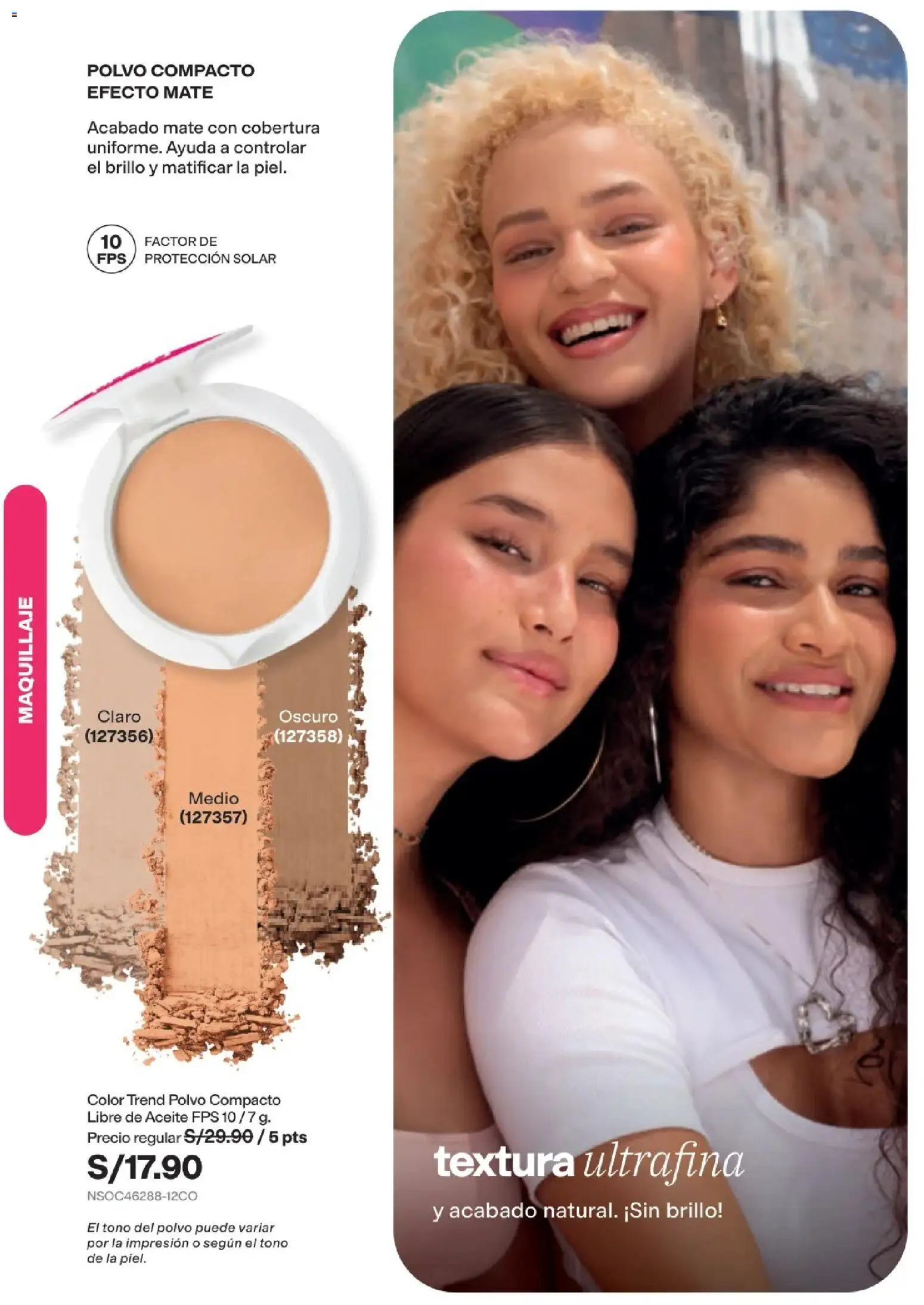 Catálogo Avon válido desde 15/09/2026 | Página: 39 | Productos: Aceite, Maquillaje, Polvo