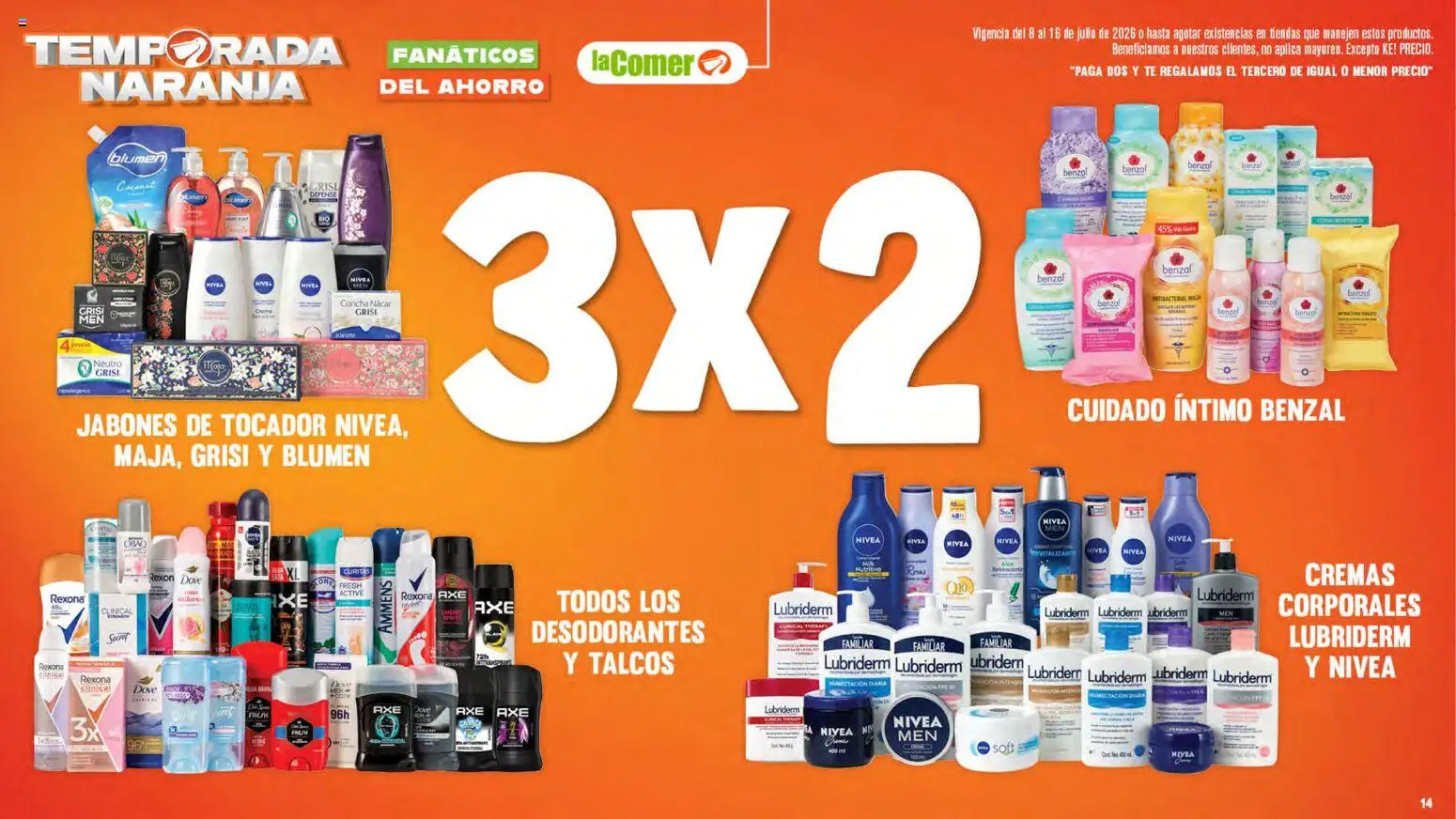 Nuevas ofertas de La Comer válidas en toda la República Mexicana desde el 08/07/2026. ¡Encuentra las mejores ofertas en La Comer folleto! | Página: 14 | Productos: Té