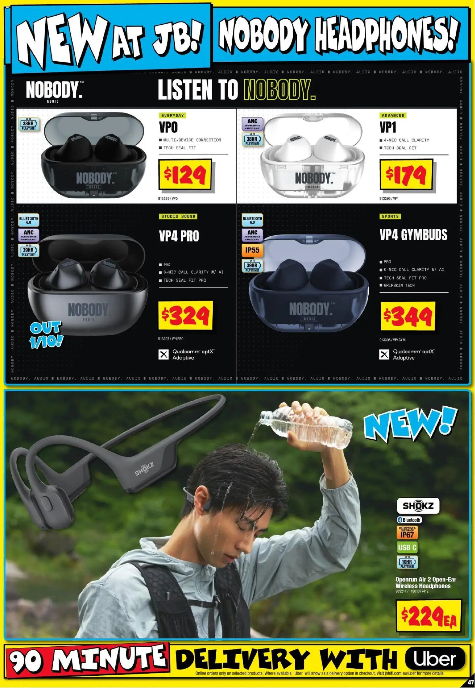 JB Hi-Fi catalogue - valid from 24/09/2026 | Page: 47 | Products: Audio, Headphones, Usb, Wireless headphones