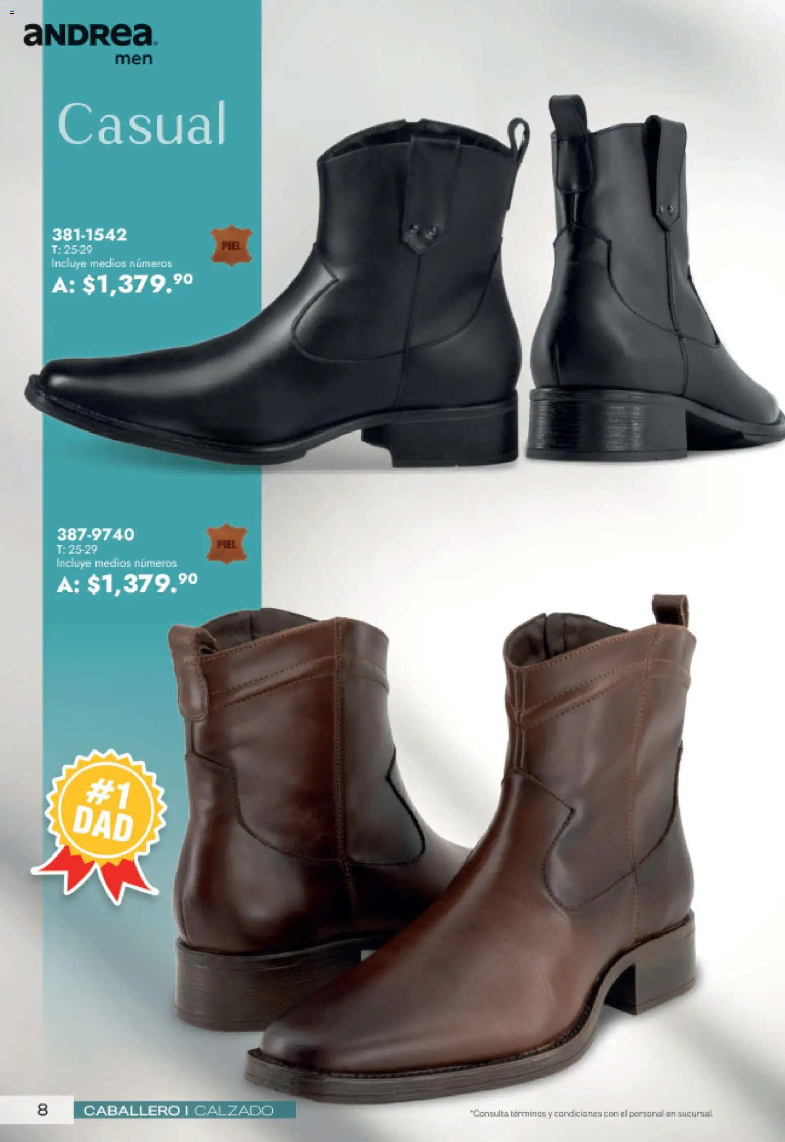 Nuevas ofertas de Andrea válidas en toda la República Mexicana desde el 24.05.2026. ¡Encuentra las mejores ofertas en Andrea catálogo Para papá! | Página: 8