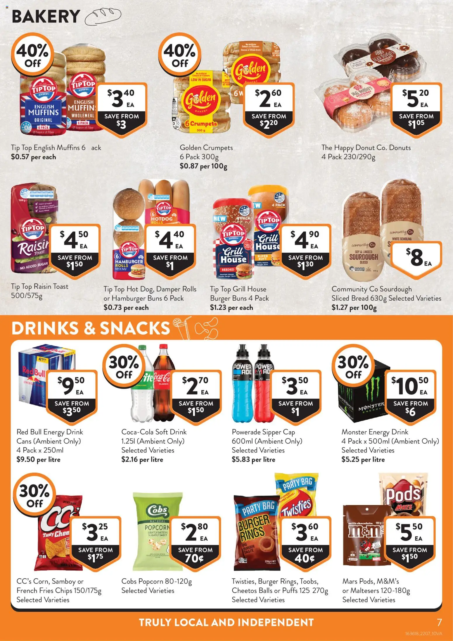 Foodworks catalogue - valid from 22/07/2026 | Page: 7 | Products: Chocolate, Muffins, Cap, Bag