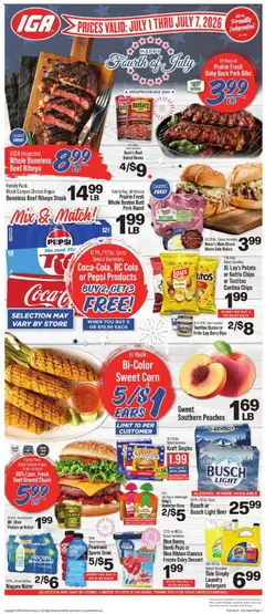 Preview of IGA weekly ads valid from 07/01/2026