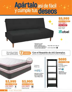 Vista previa de Chedraui Llegan los porti ofertones del otoño, nuevo folleto de la tienda, válido en México a partir del 01/09/2026 | Página: 8 | Productos: Colchoneta, Sofá, Cama, Top