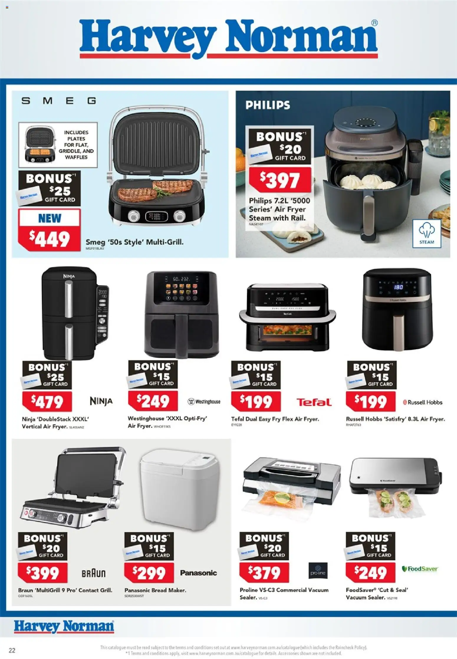 Harvey Norman catalogue - valid from 06/08/2026 | Page: 22 | Products: Fryer, Bread, Accessories, Waffles