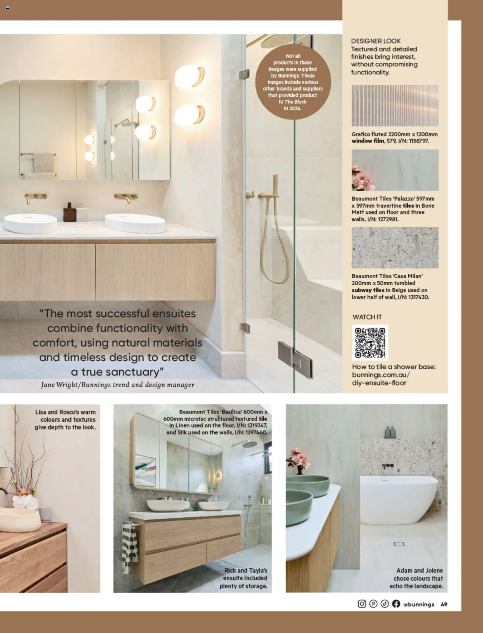 Bunnings Warehouse catalogue - valid from 01/10/2026 | Page: 65 | Products: Shower, Ensuite, Window, Tiles
