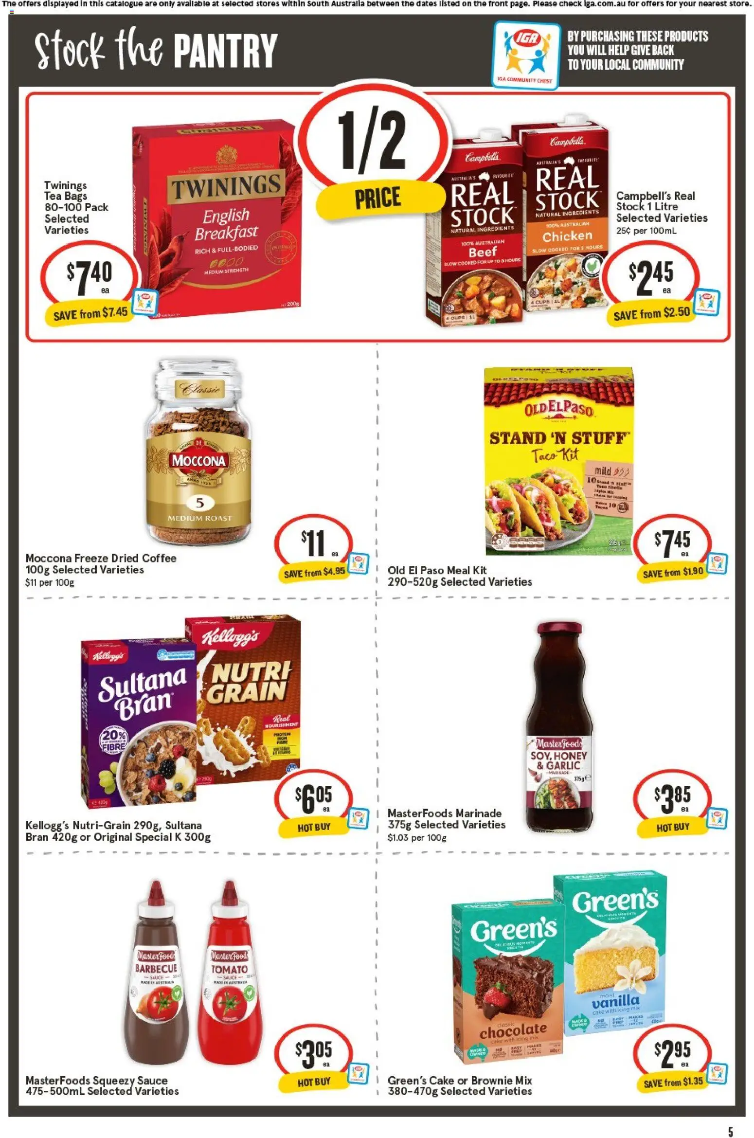IGA catalogue - valid from 03.06.2026 | Page: 6 | Products: Coffee, Chicken, Tea, Sauce